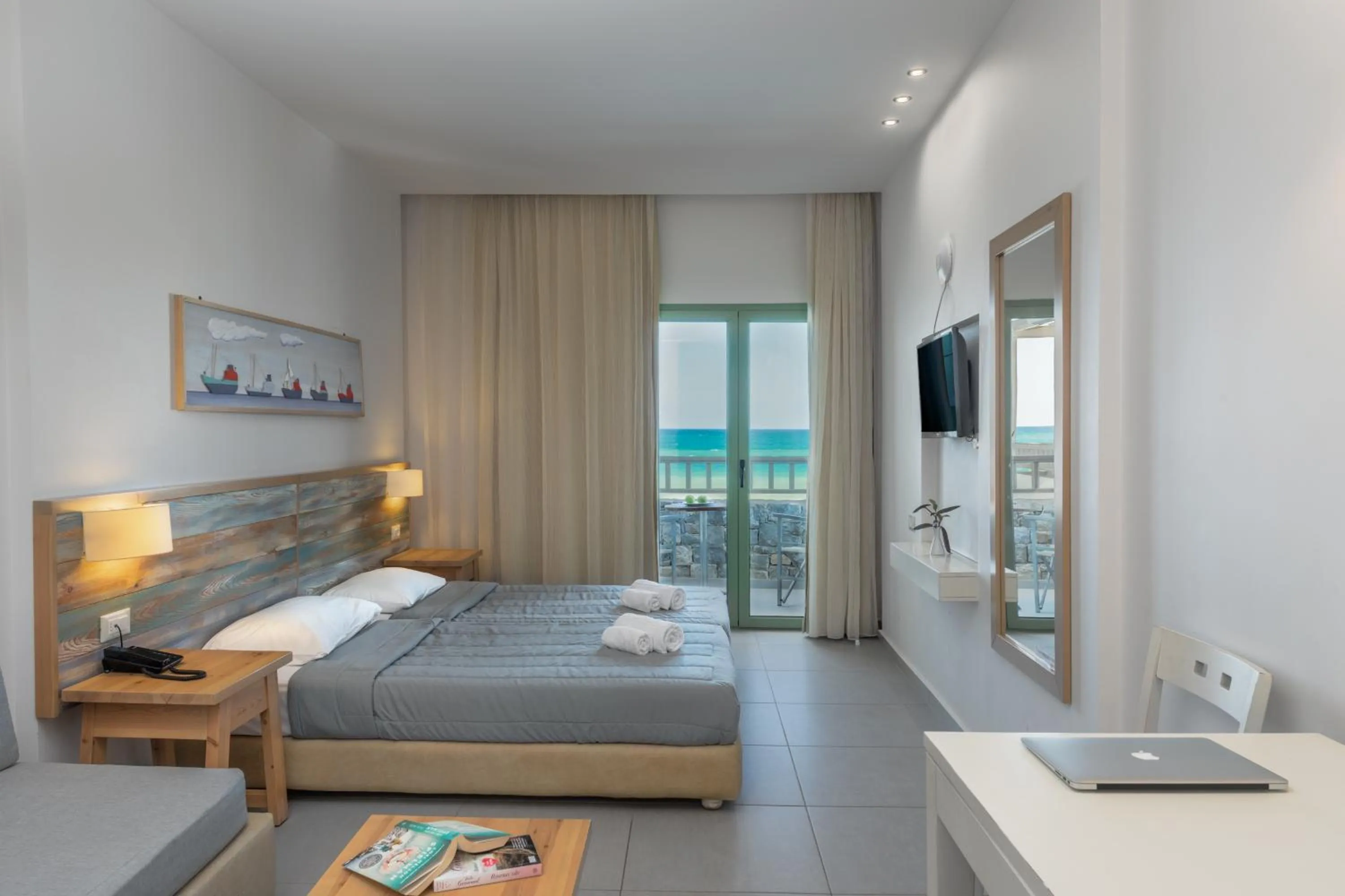 Photo of the whole room, Bed in Erato Beach Hotel Adults Only by Smile Hotels