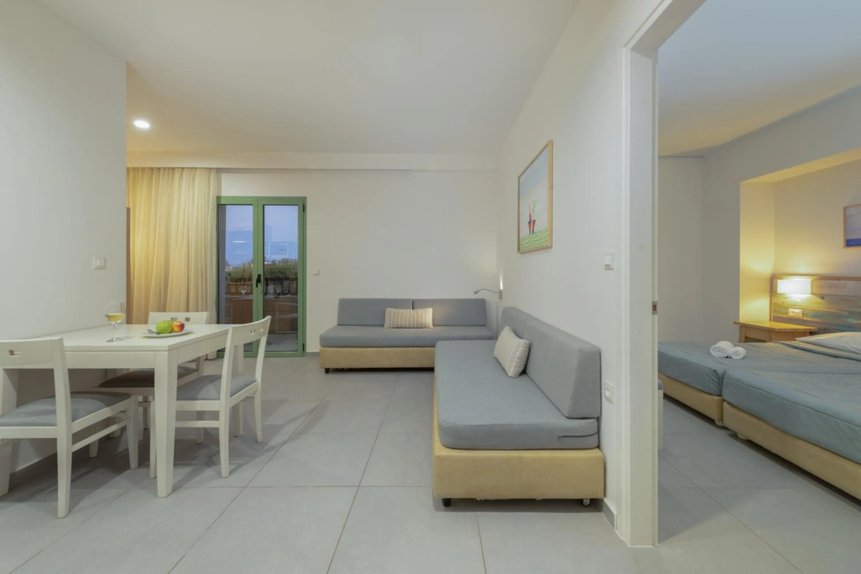 Bed in Erato Beach Hotel Adults Only by Smile Hotels