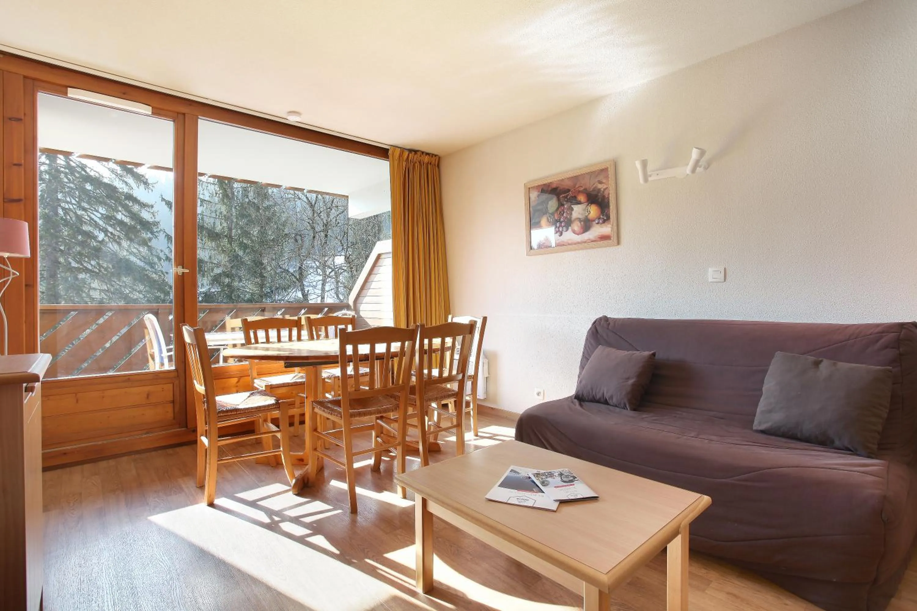 Seating area in Résidence Odalys Le Buet