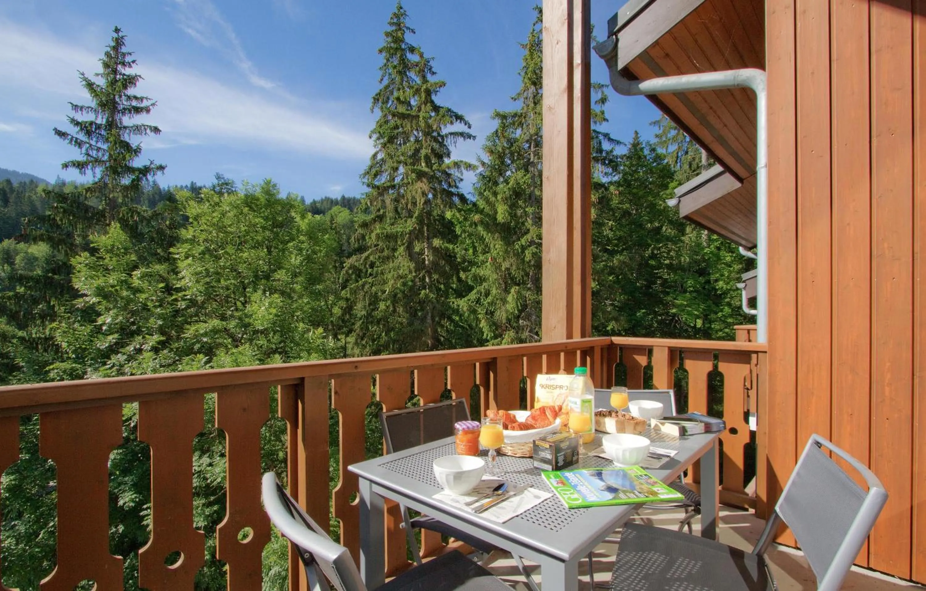 Balcony/Terrace in Résidence Odalys Le Buet