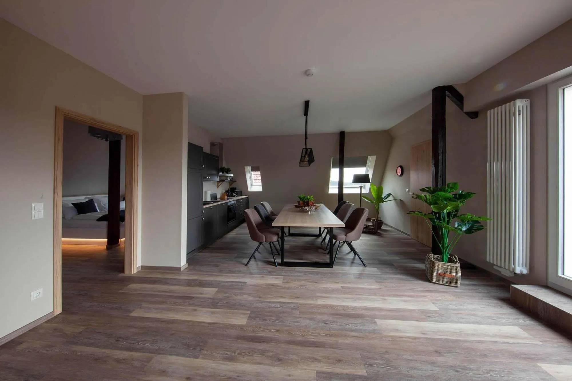 Kitchen or kitchenette in Hotel Altes Amtshaus