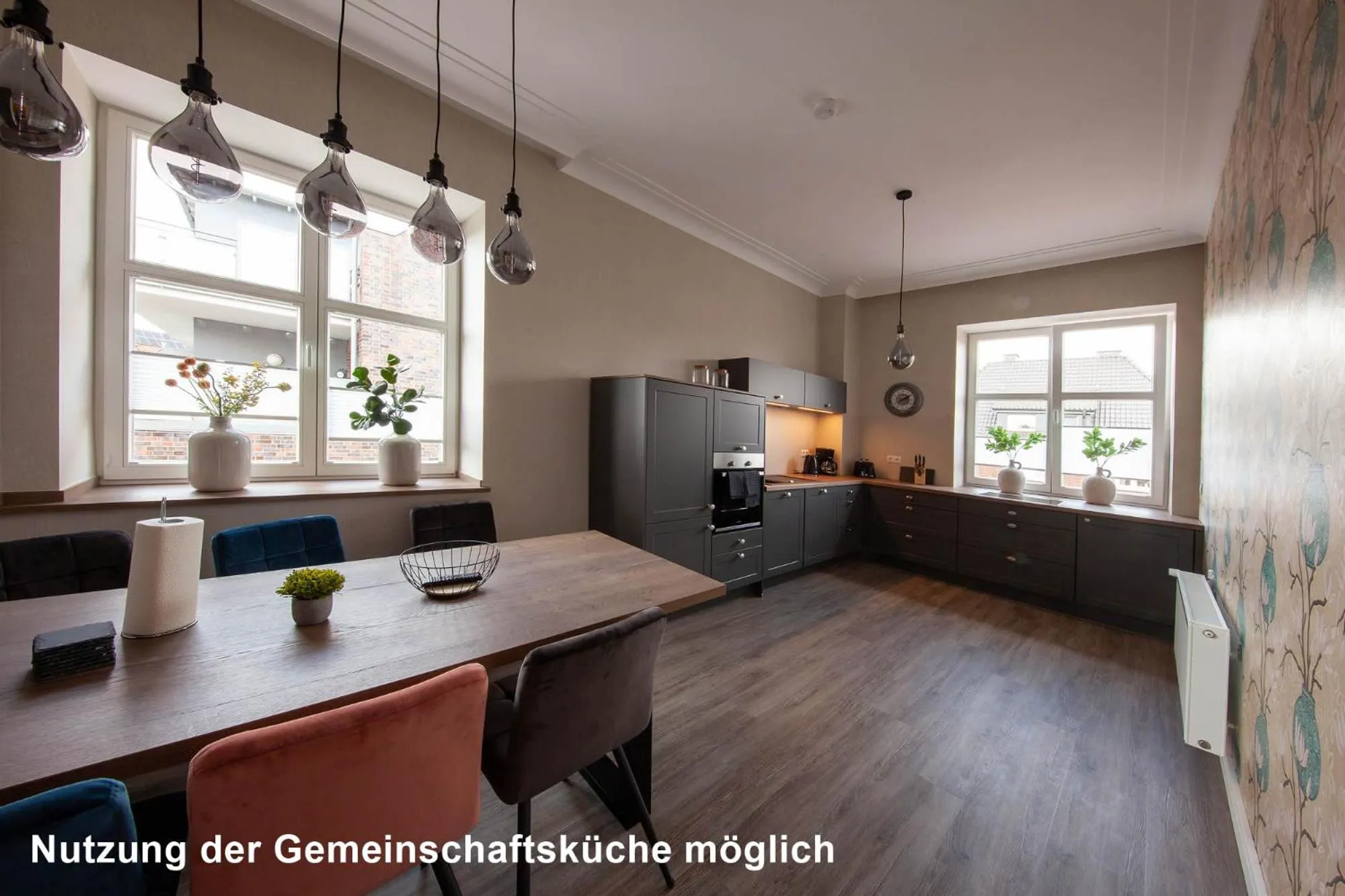 Communal kitchen in Hotel Altes Amtshaus