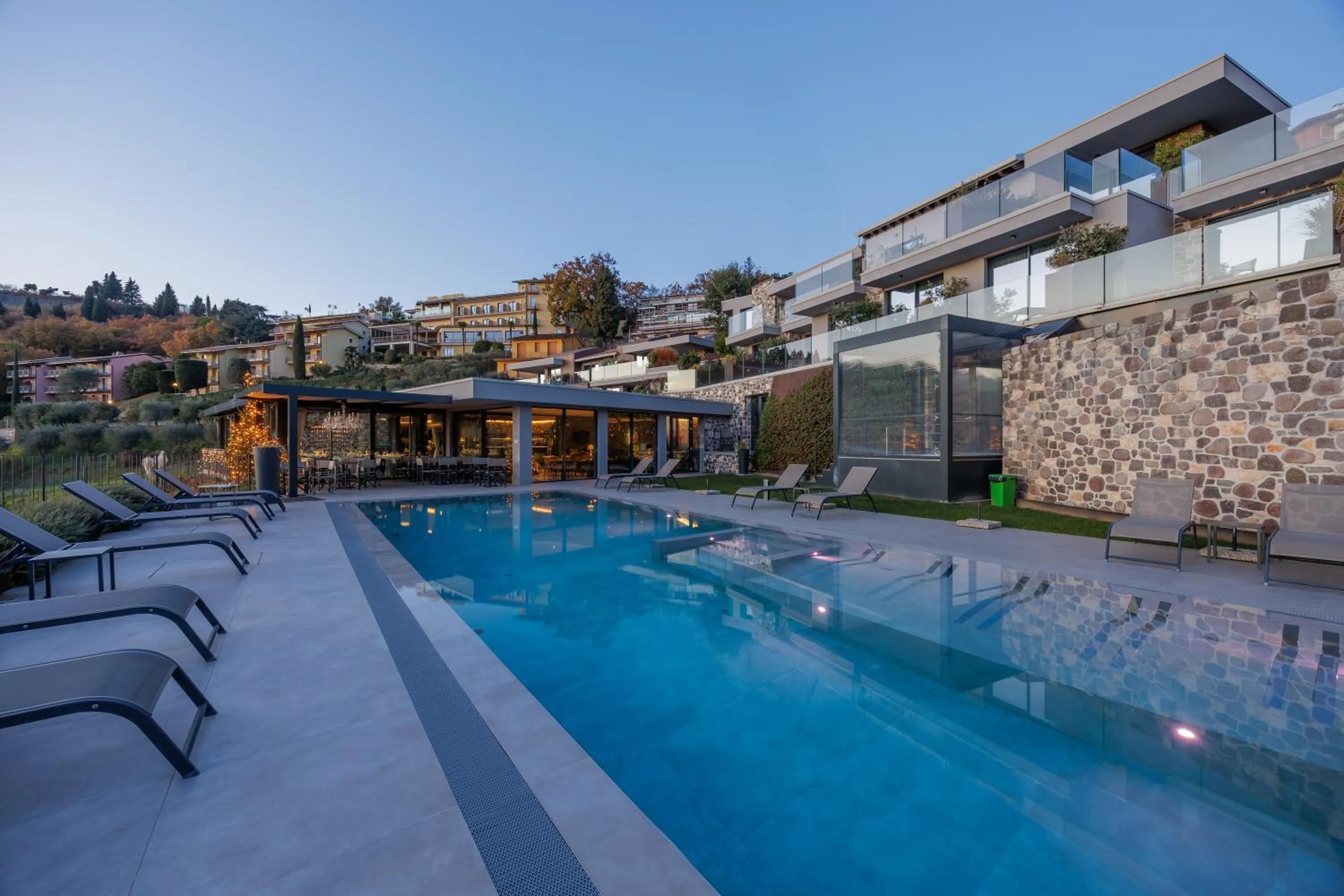 Pool view in Deville & Spa