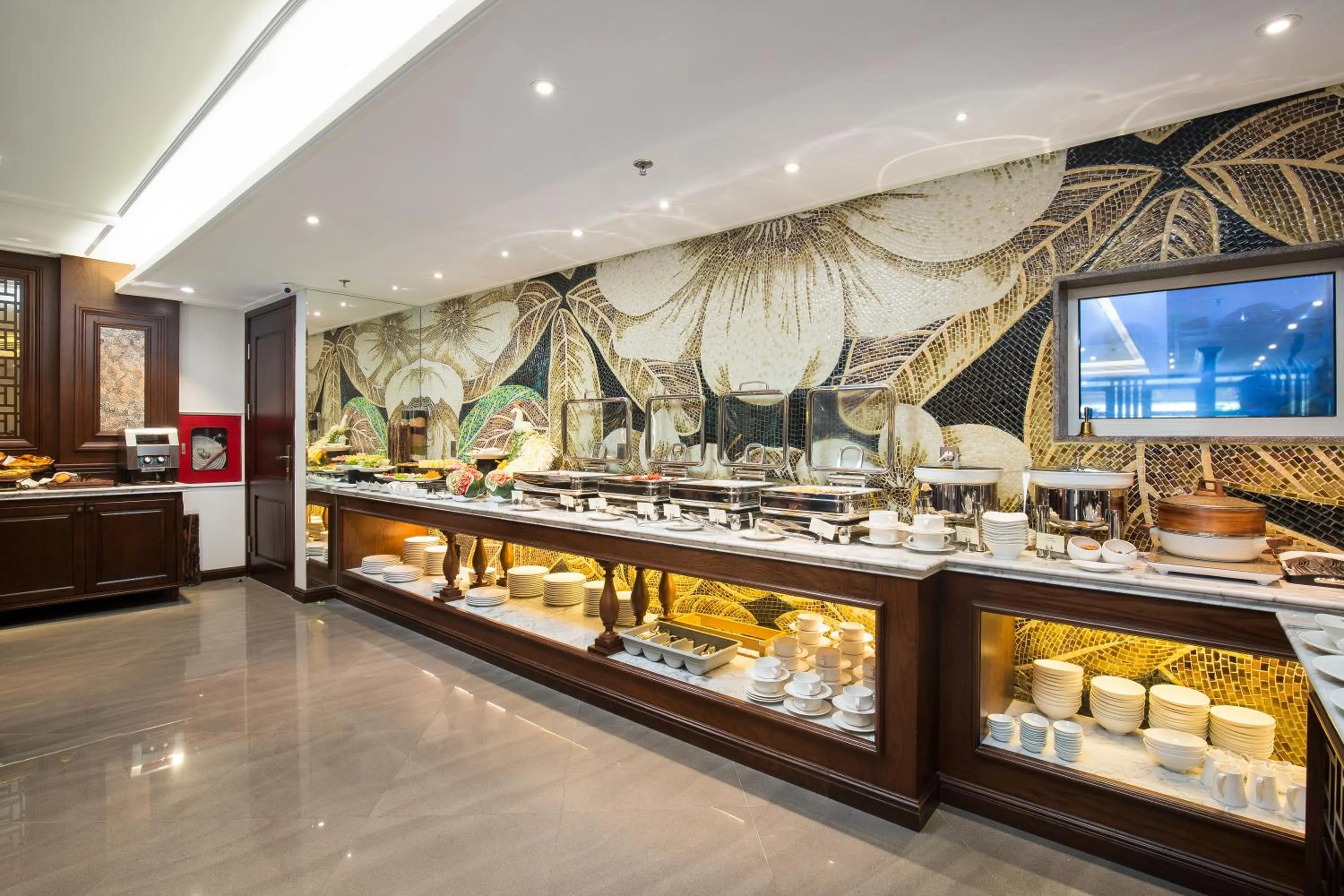 Buffet breakfast in The Q Hotel