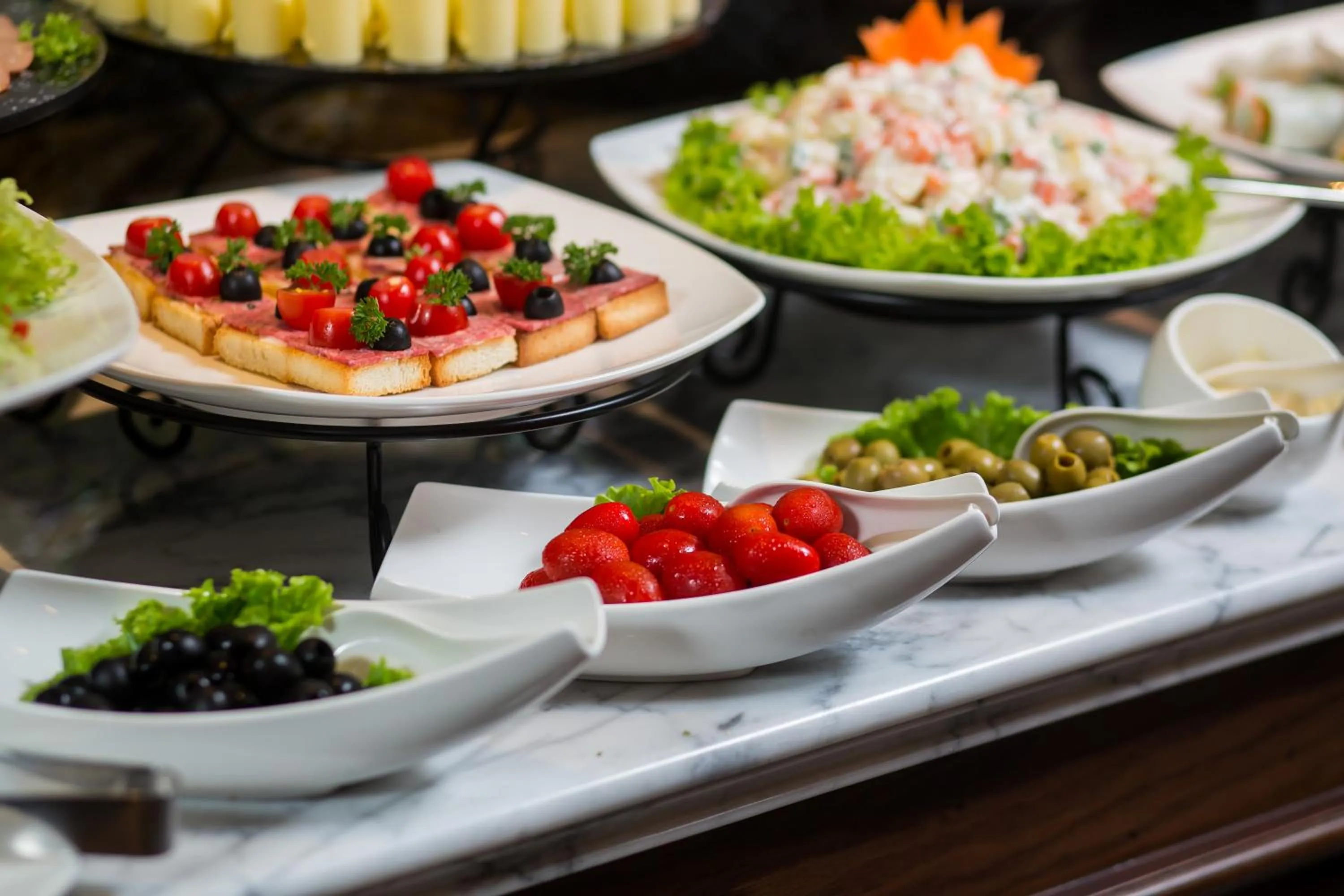 Buffet breakfast in The Q Hotel