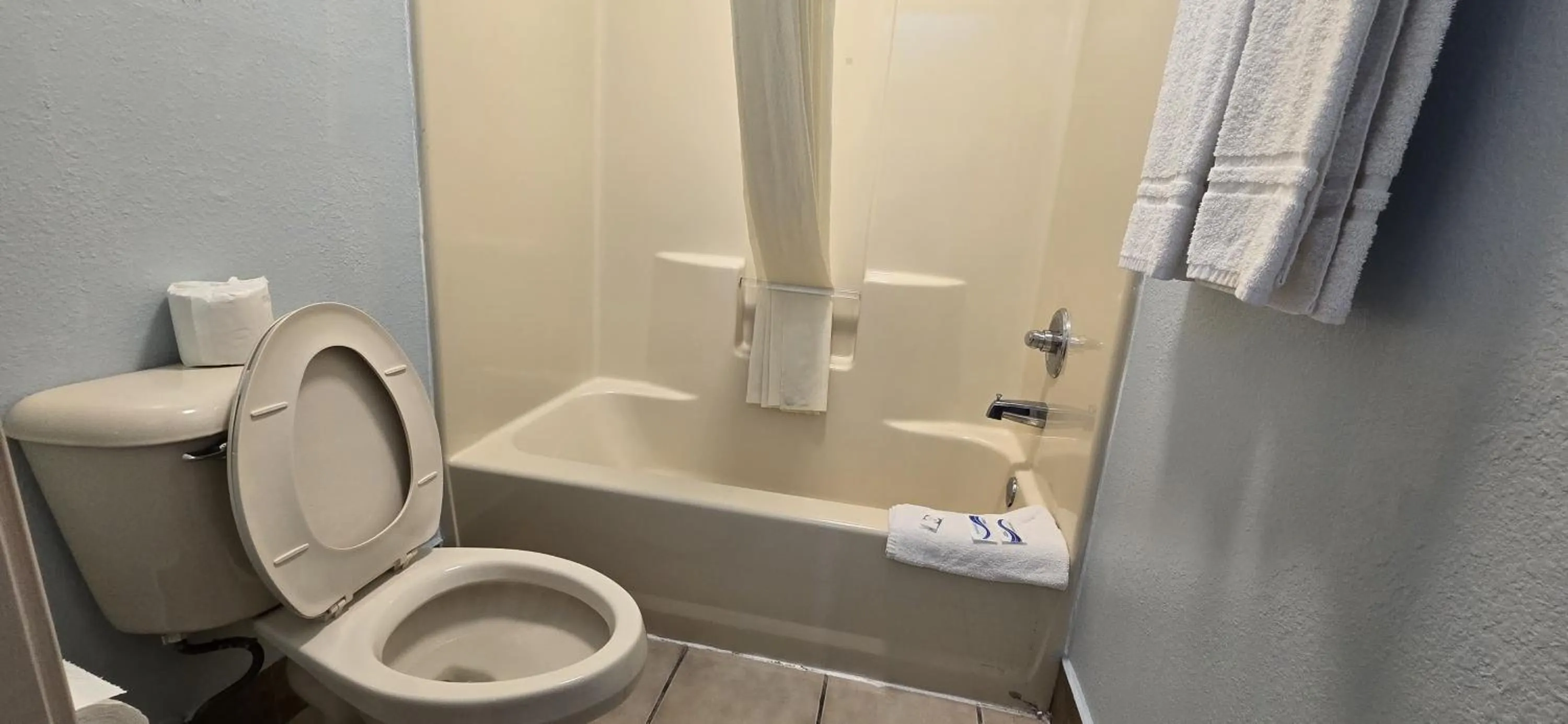 Toilet in Texas Inn and Suites RGV