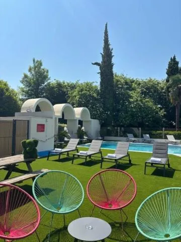 Swimming pool in Ibis Styles Cognac