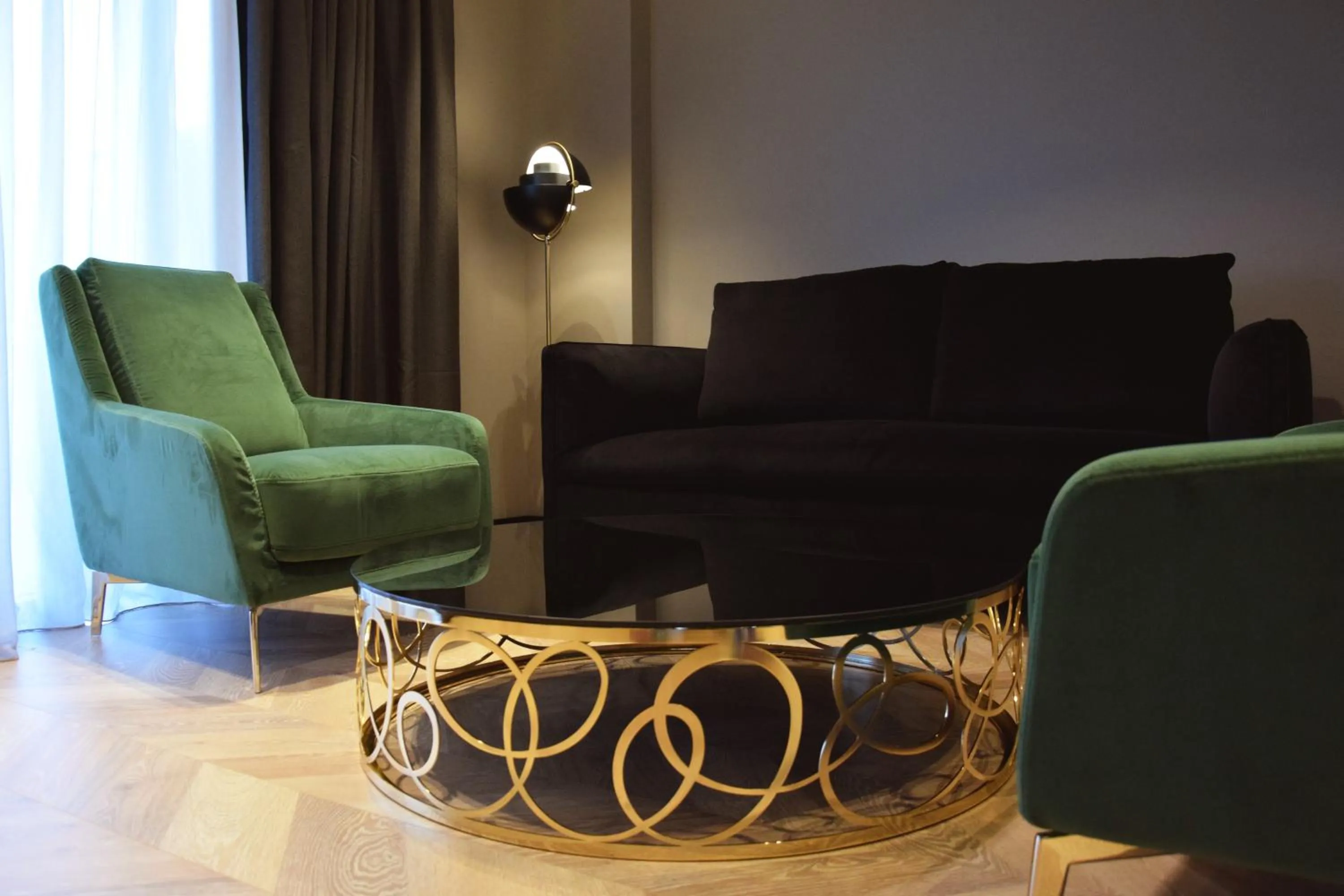 Seating area in Hotel Unik