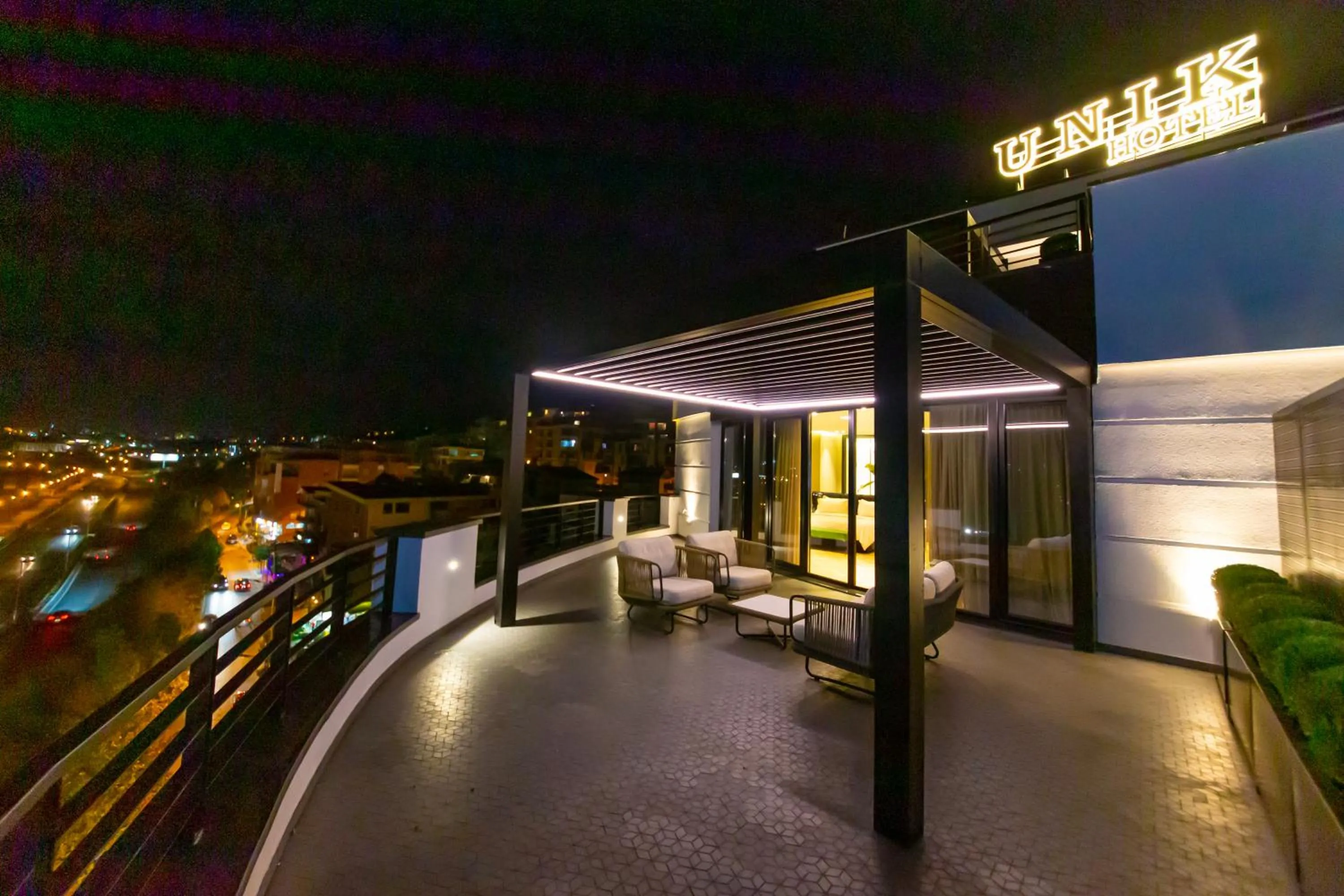 Balcony/Terrace in Hotel Unik