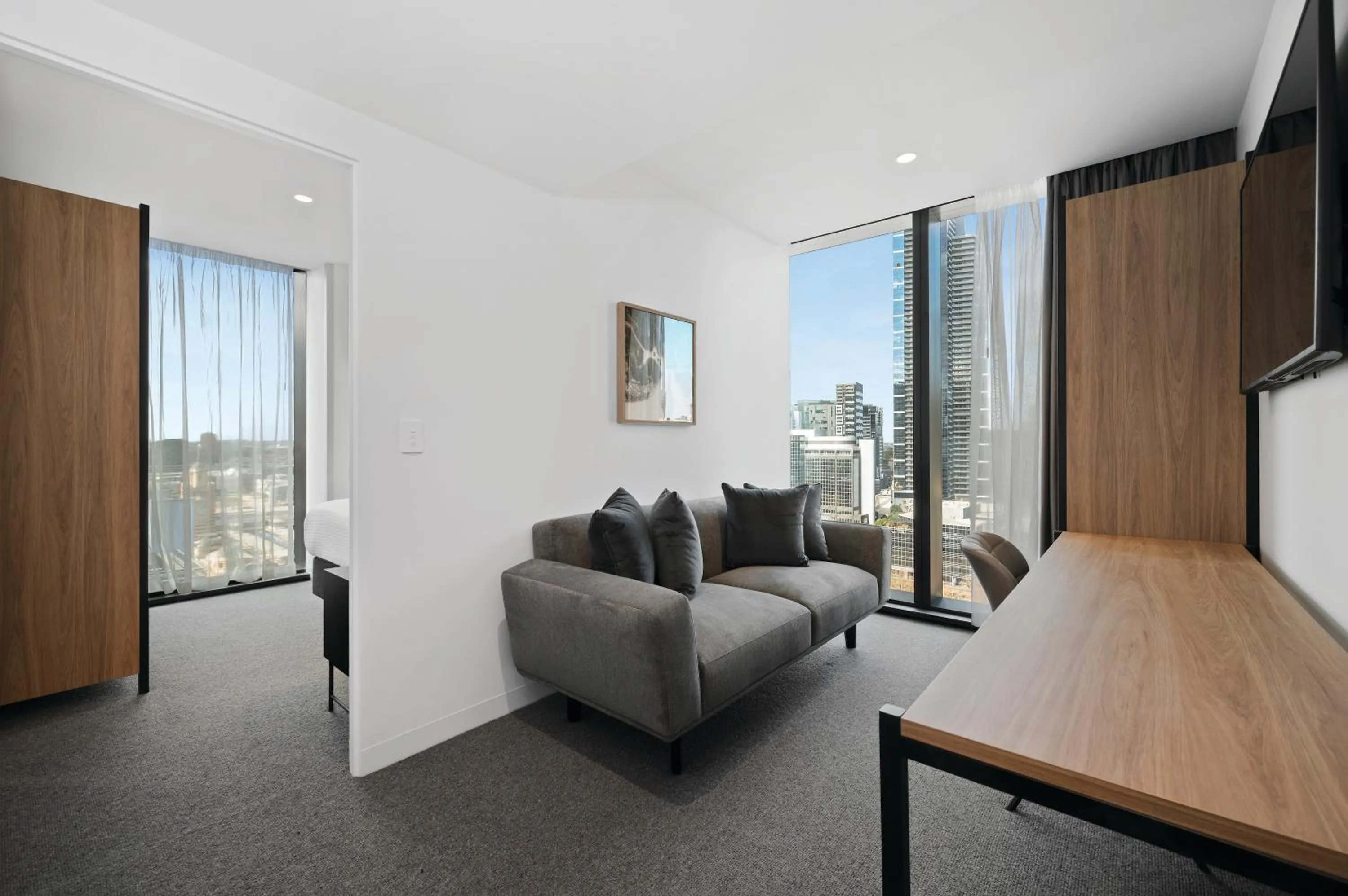 Living room in Vibe Hotel Melbourne