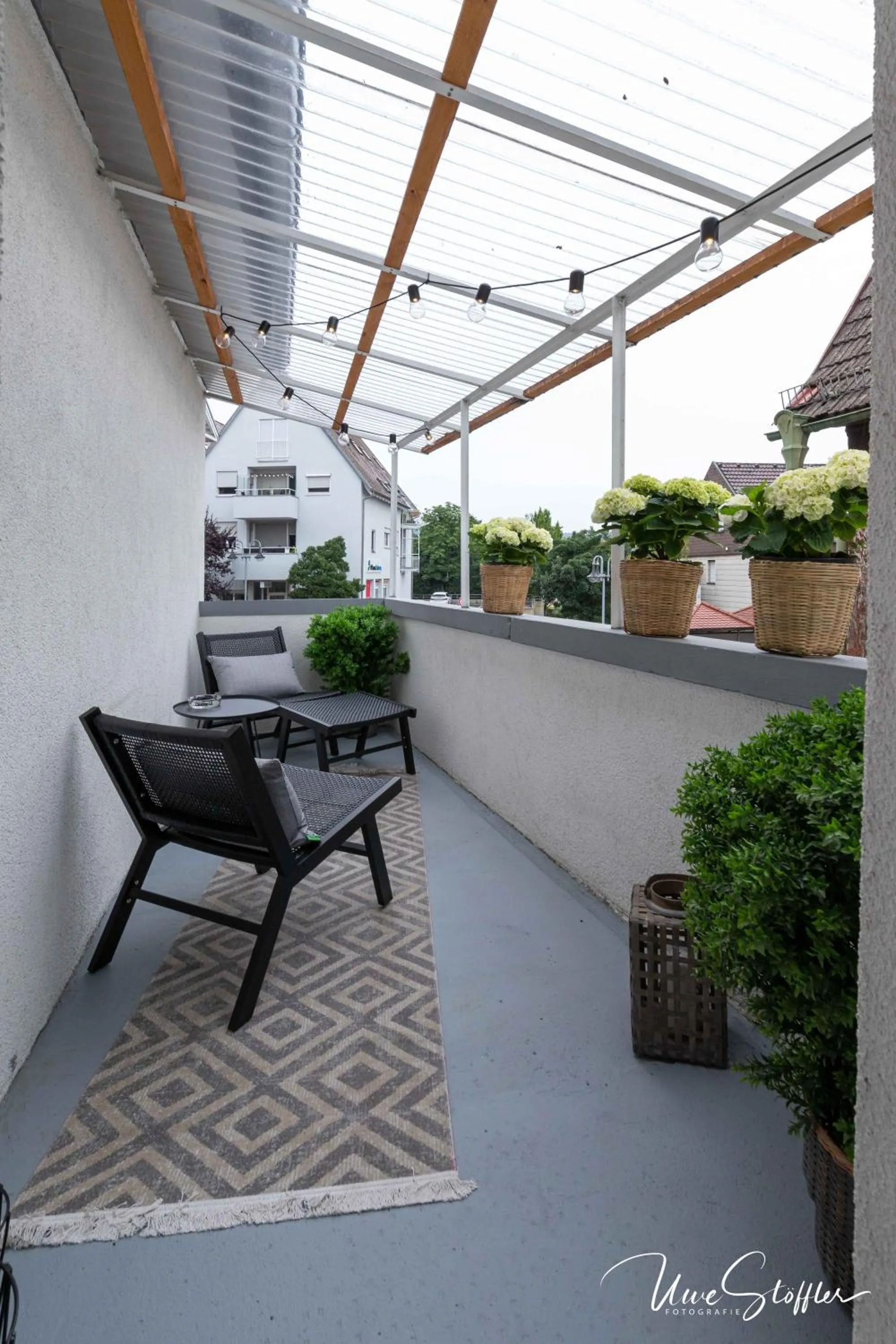 Balcony/Terrace in Sali Homes - GaesteHaus Lamm Obersulm
