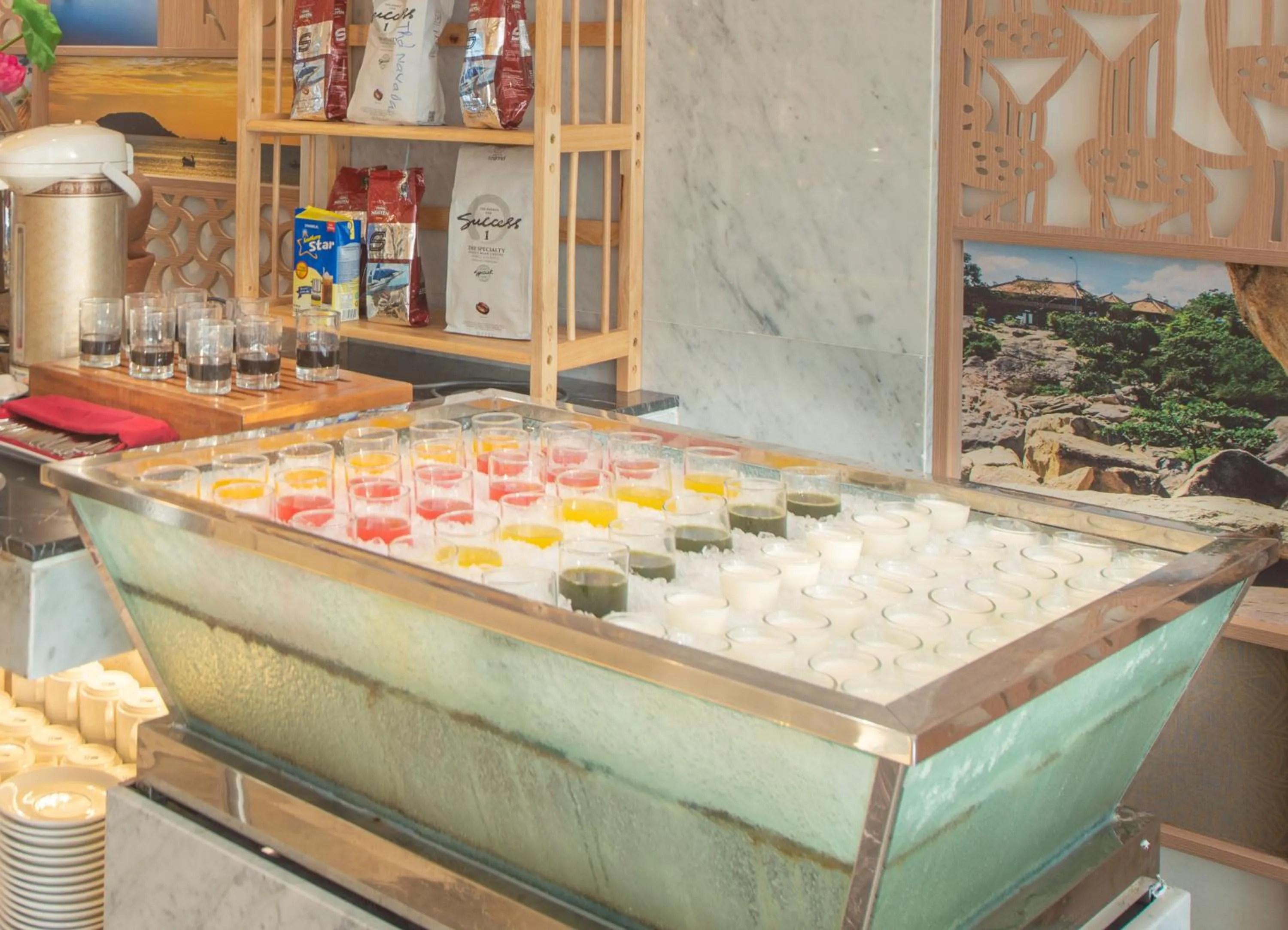 Buffet breakfast in Navada Beach Hotel