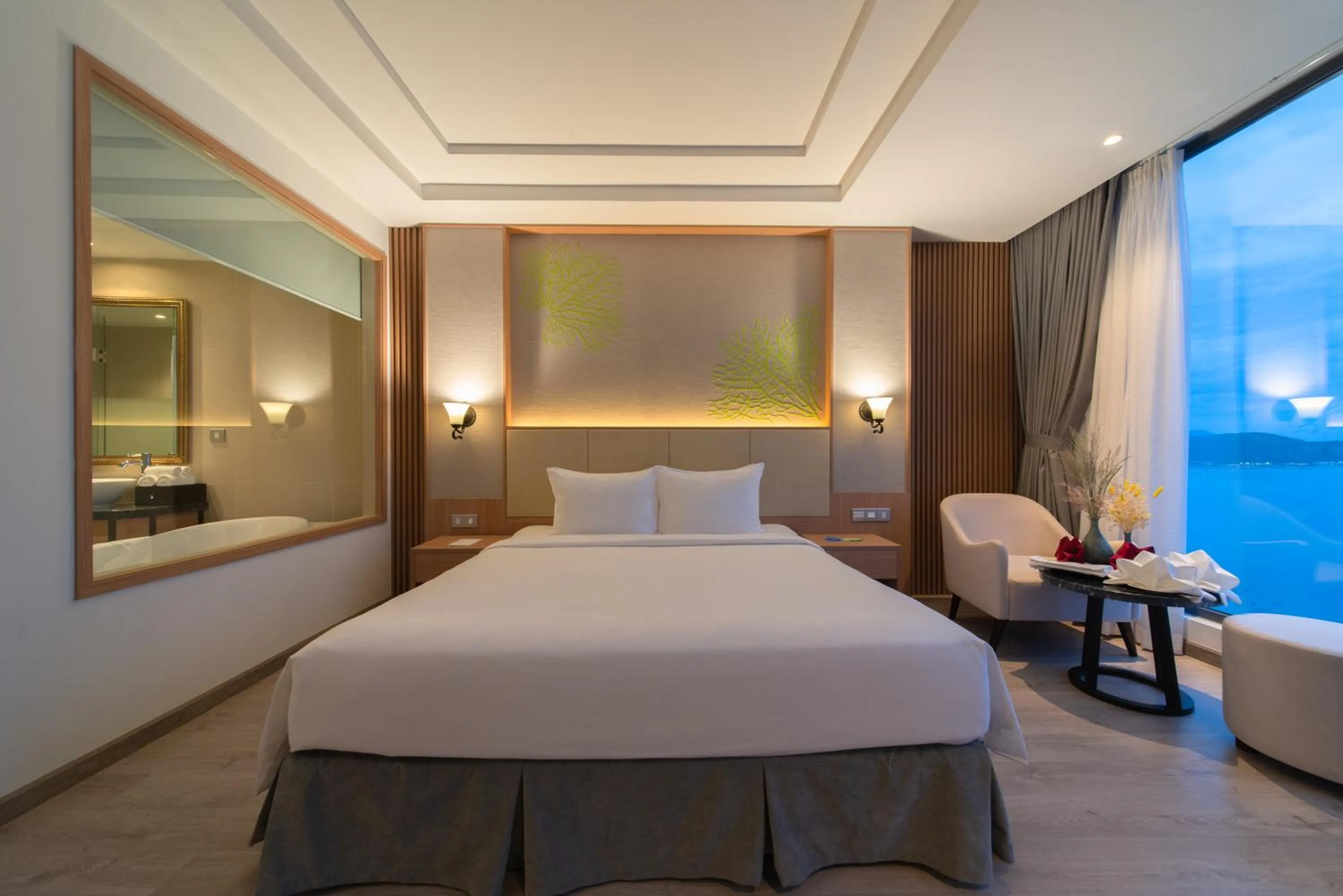 Bed in Navada Beach Hotel