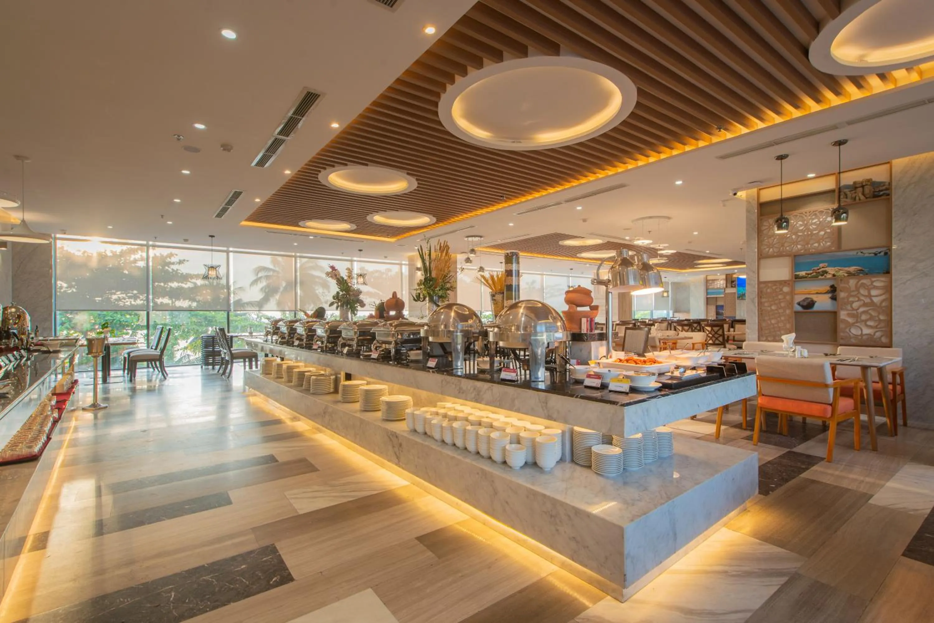 Buffet breakfast in Navada Beach Hotel