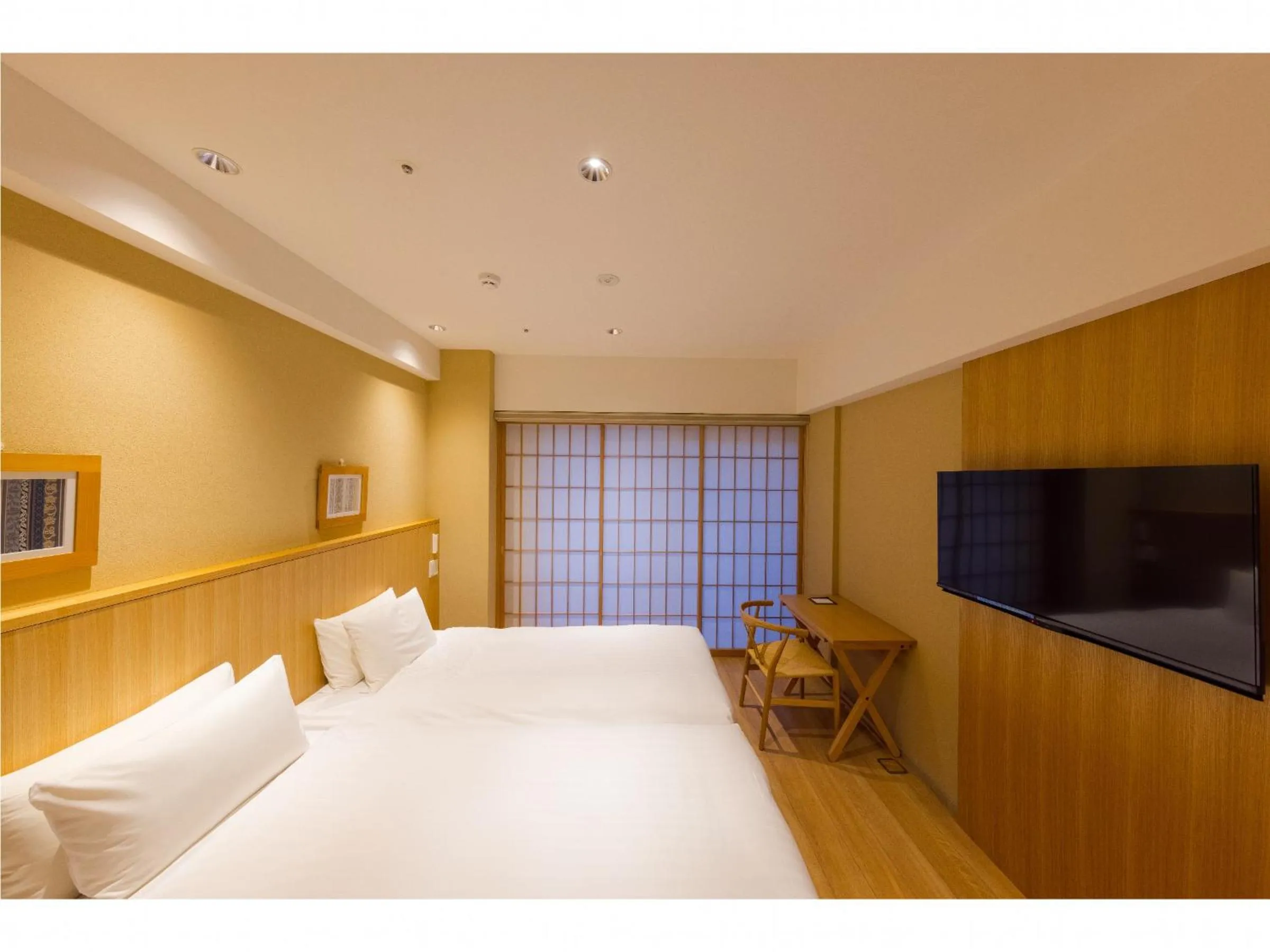 Bed in 9 HOTEL Hakata