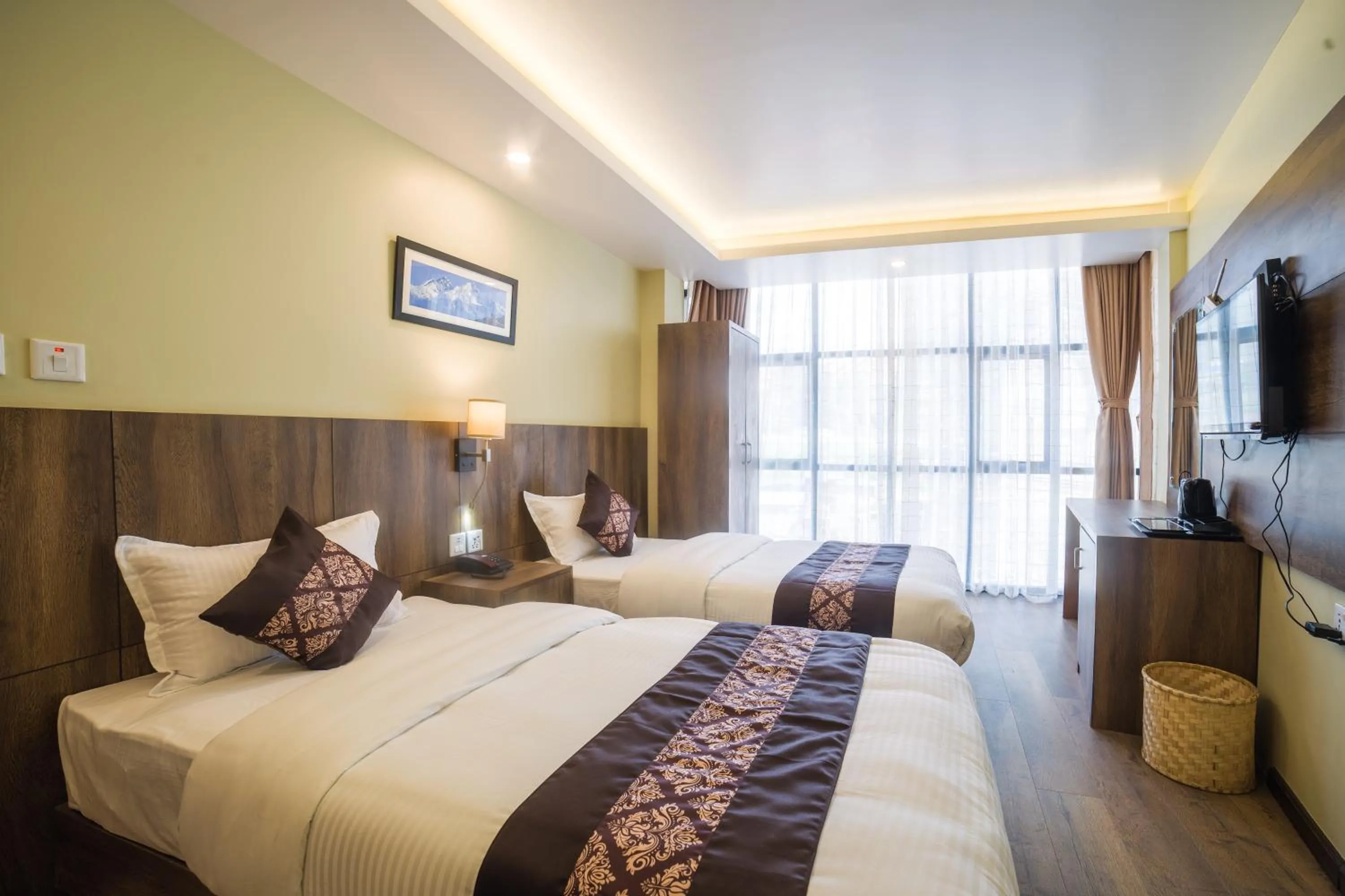 Bed in Ganapati Airport Hotel