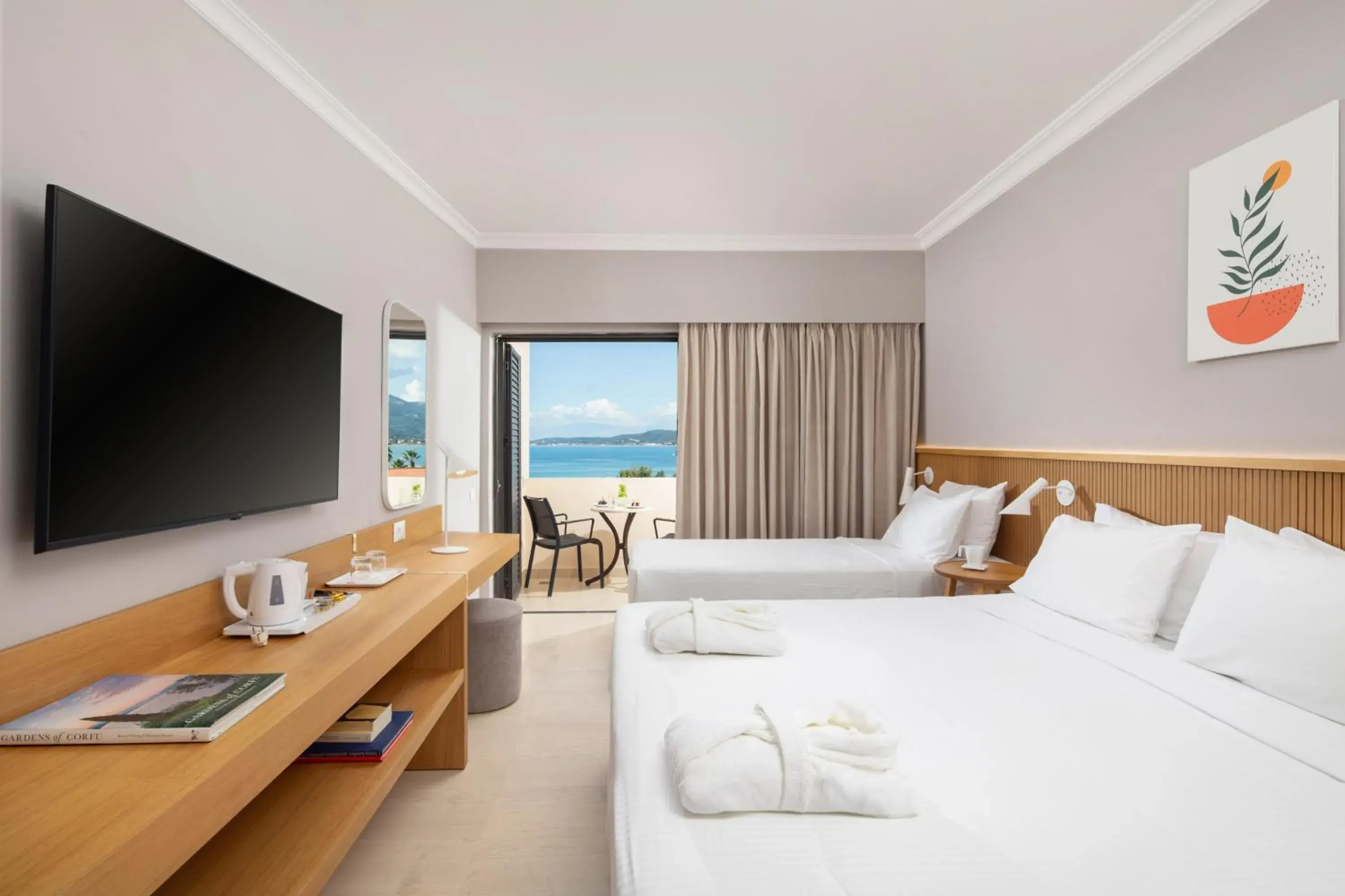 Double or Twin Room with Sea View in Roda Beach Resort & Spa Double or Twin Room with Sea View in Roda Beach Resort & Spa