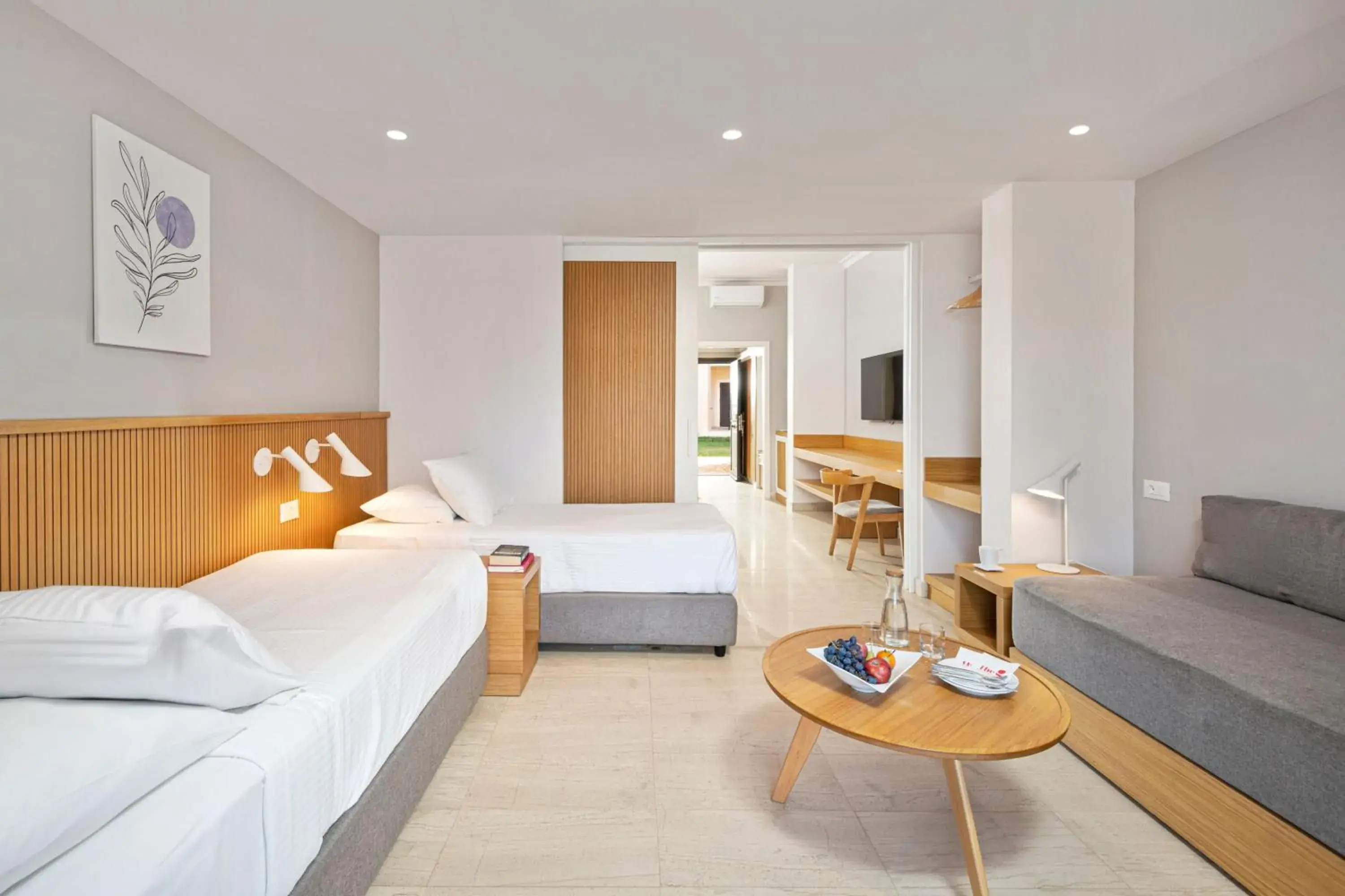 Family Room With Sharing Pool in Roda Beach Resort & Spa Family Room With Sharing Pool in Roda Beach Resort & Spa