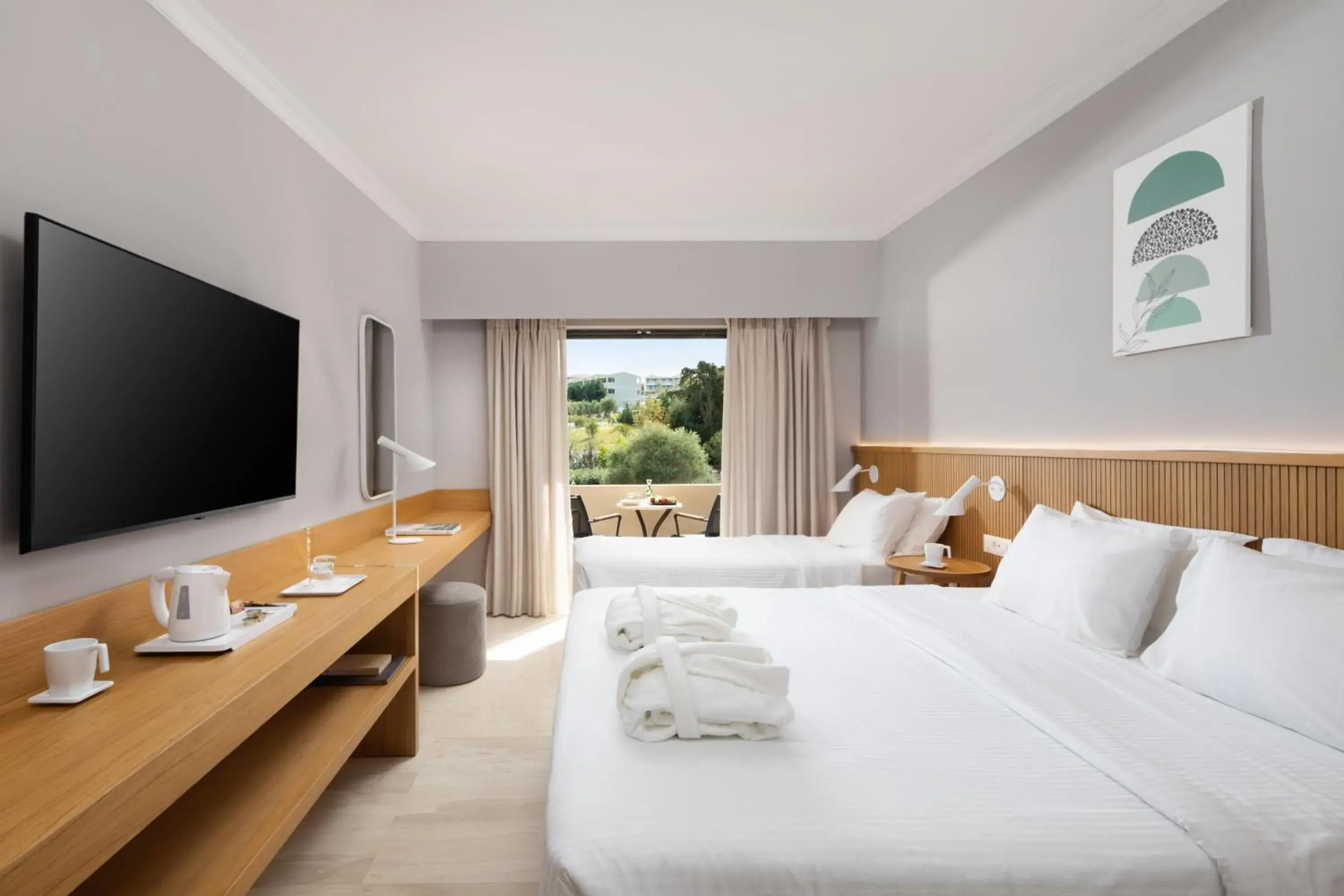 Double or Twin Room with Garden View in Roda Beach Resort & Spa Double or Twin Room with Garden View in Roda Beach Resort & Spa