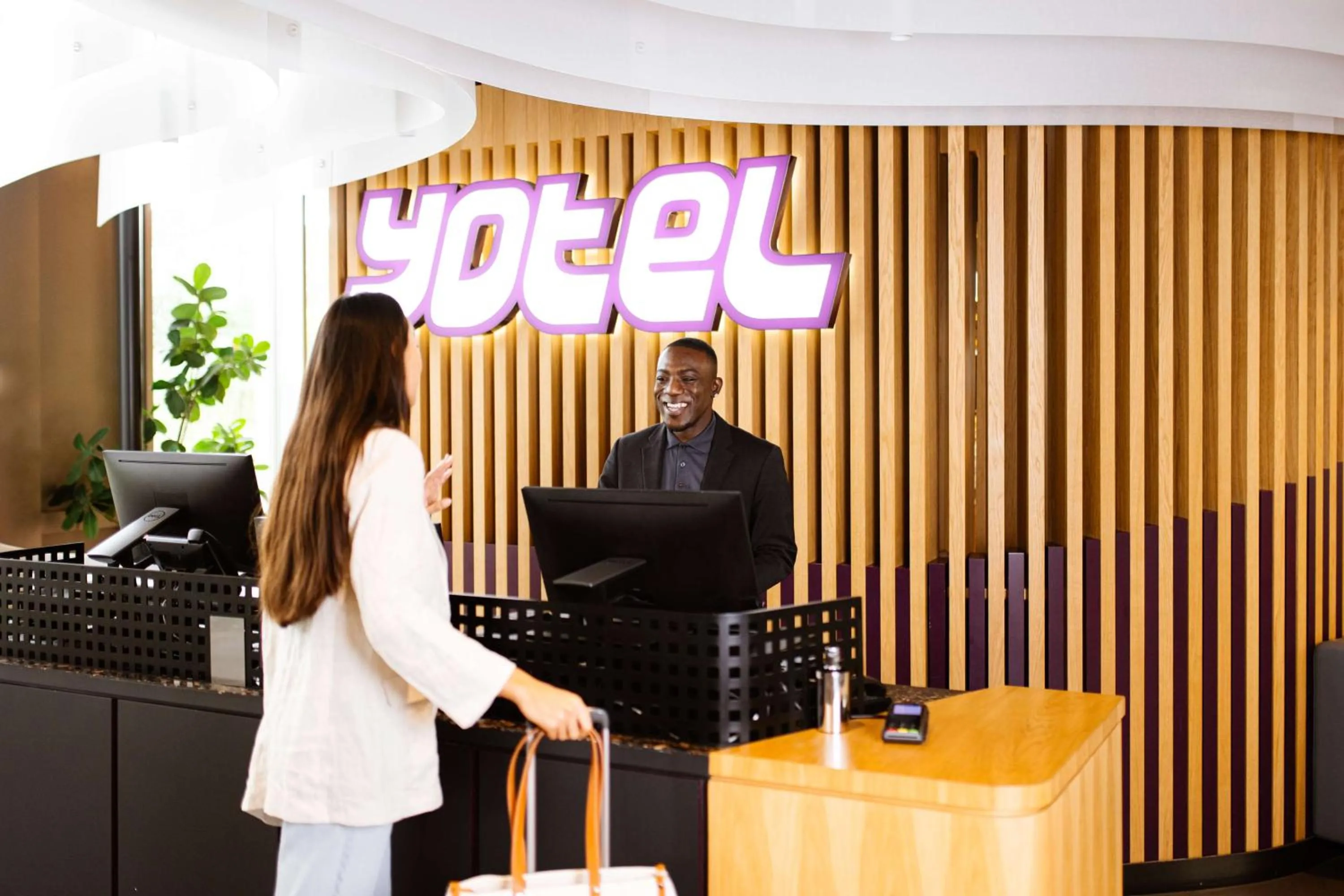 Lobby or reception in YOTEL Amsterdam