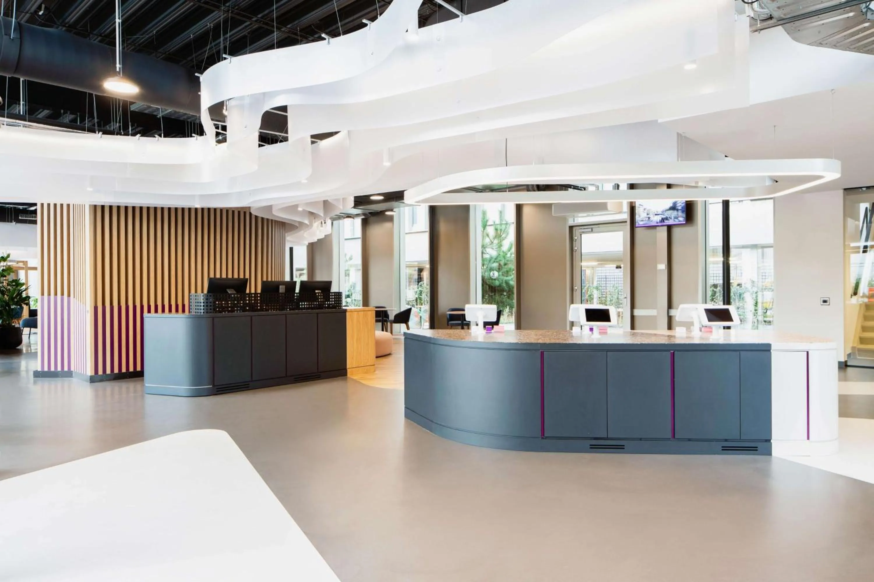 Lobby or reception in YOTEL Amsterdam