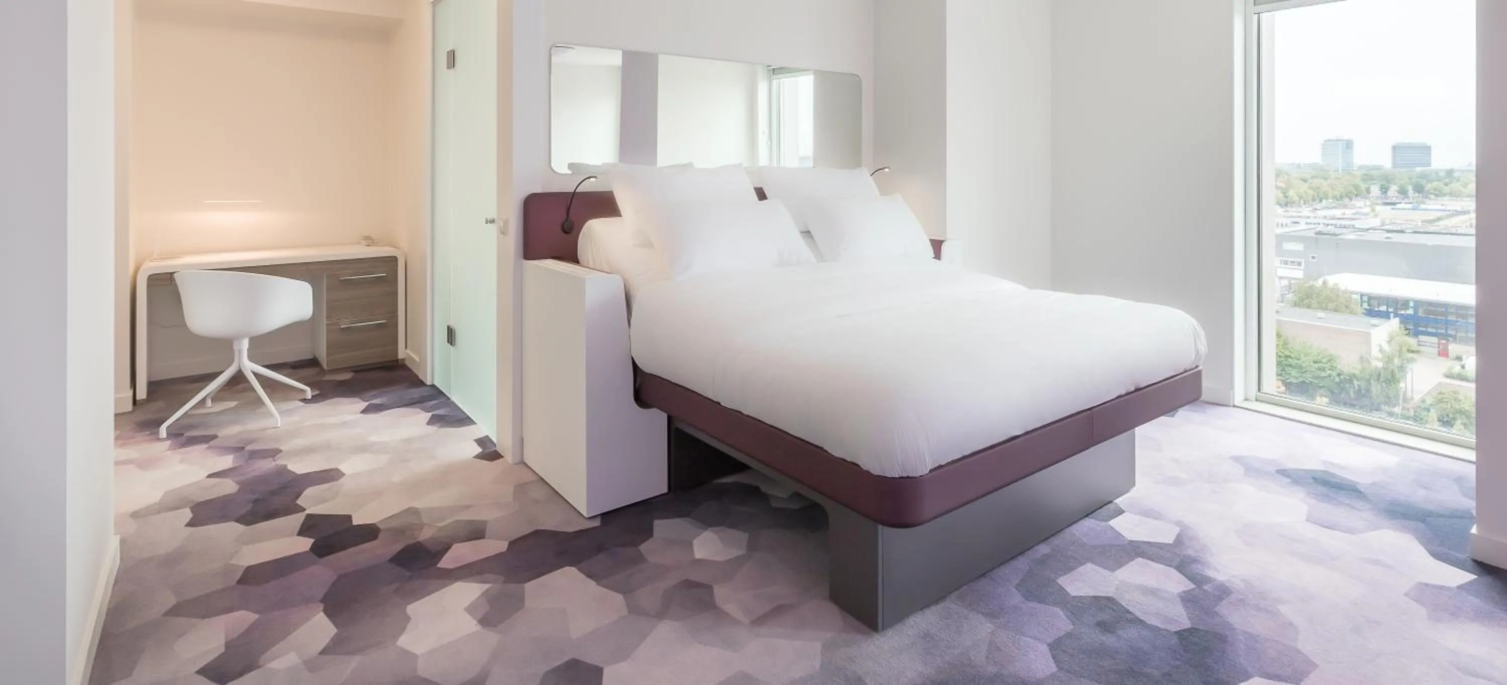 Bed in YOTEL Amsterdam