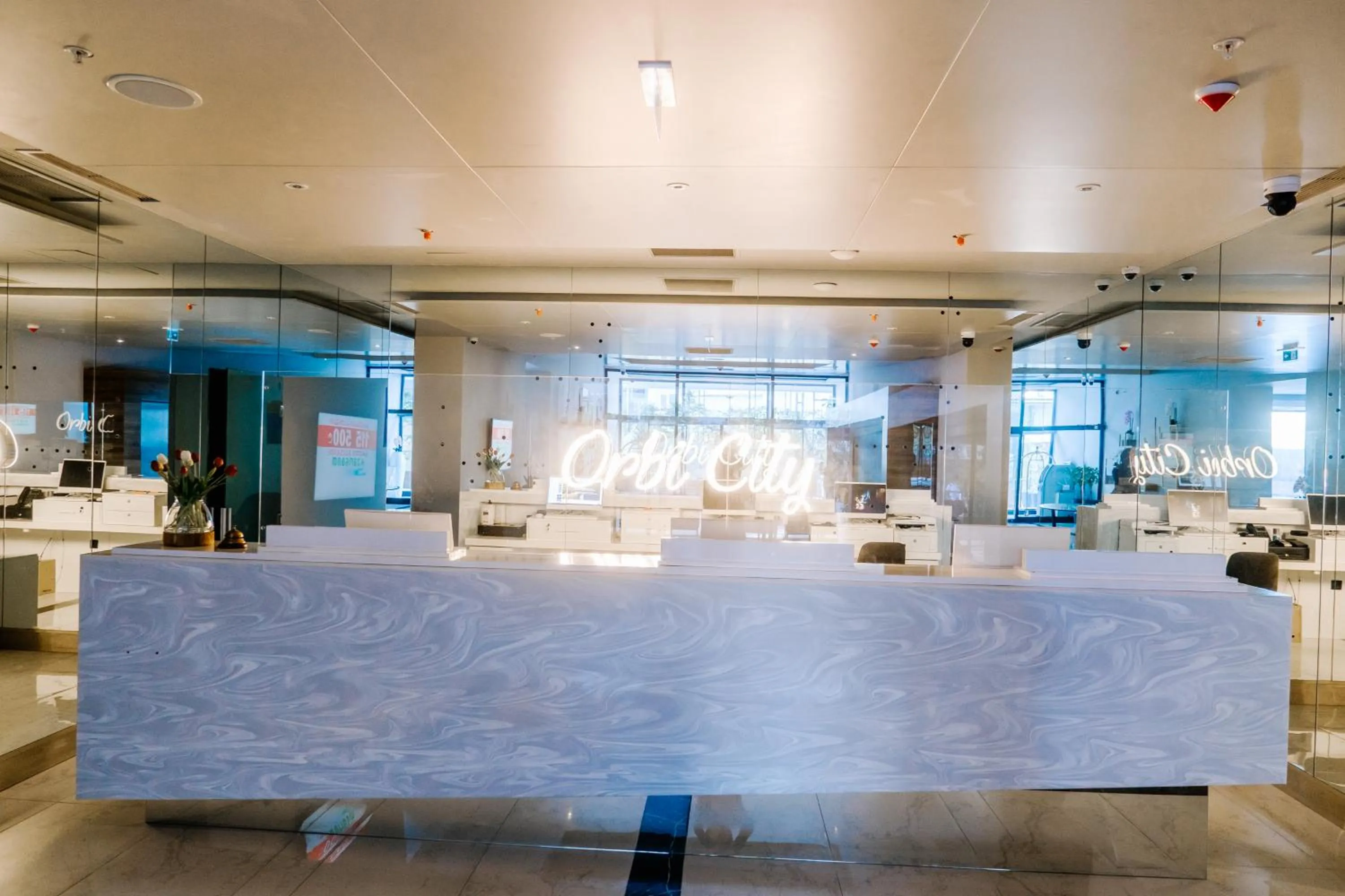 Lobby or reception in Orbi City Inn