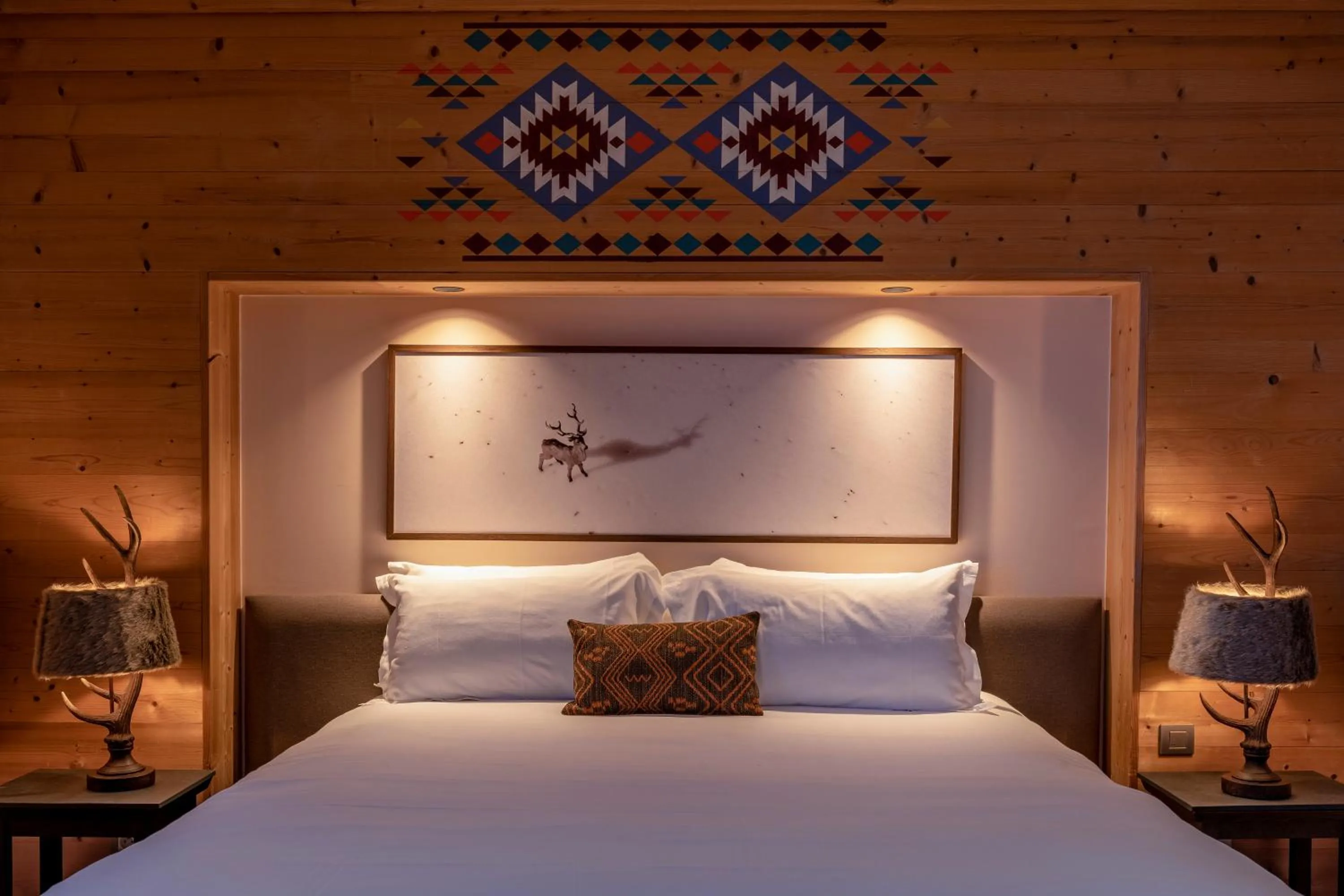 Bed in Chalet Hotel Kaya