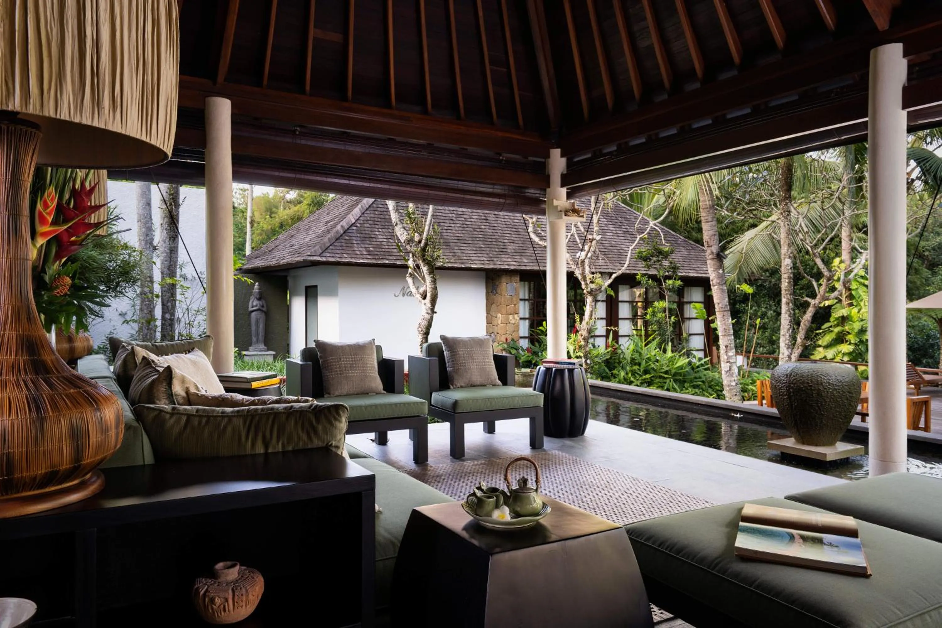 Seating area in Uma Giri Villas Ubud by GenuineHost