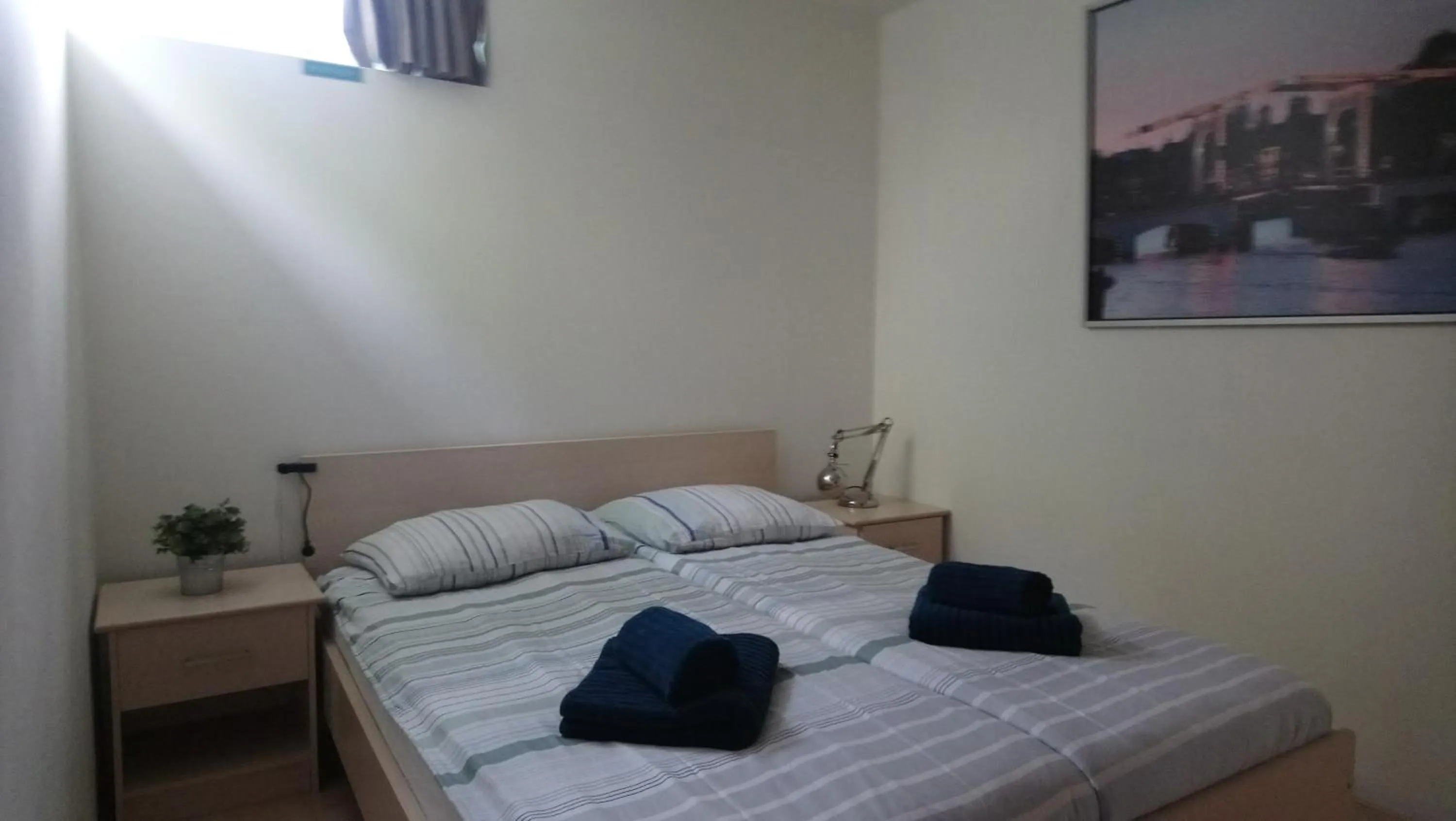 Bed in Houseboat Vliegenbos