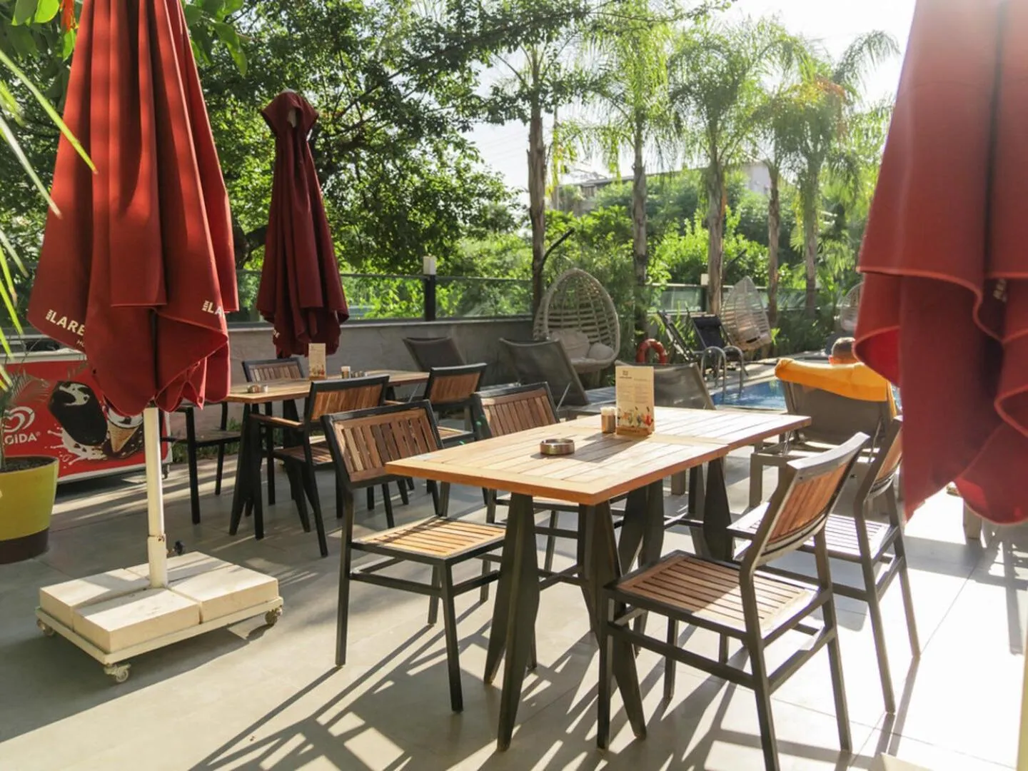 Patio in Laren Sea Side Hotel Spa