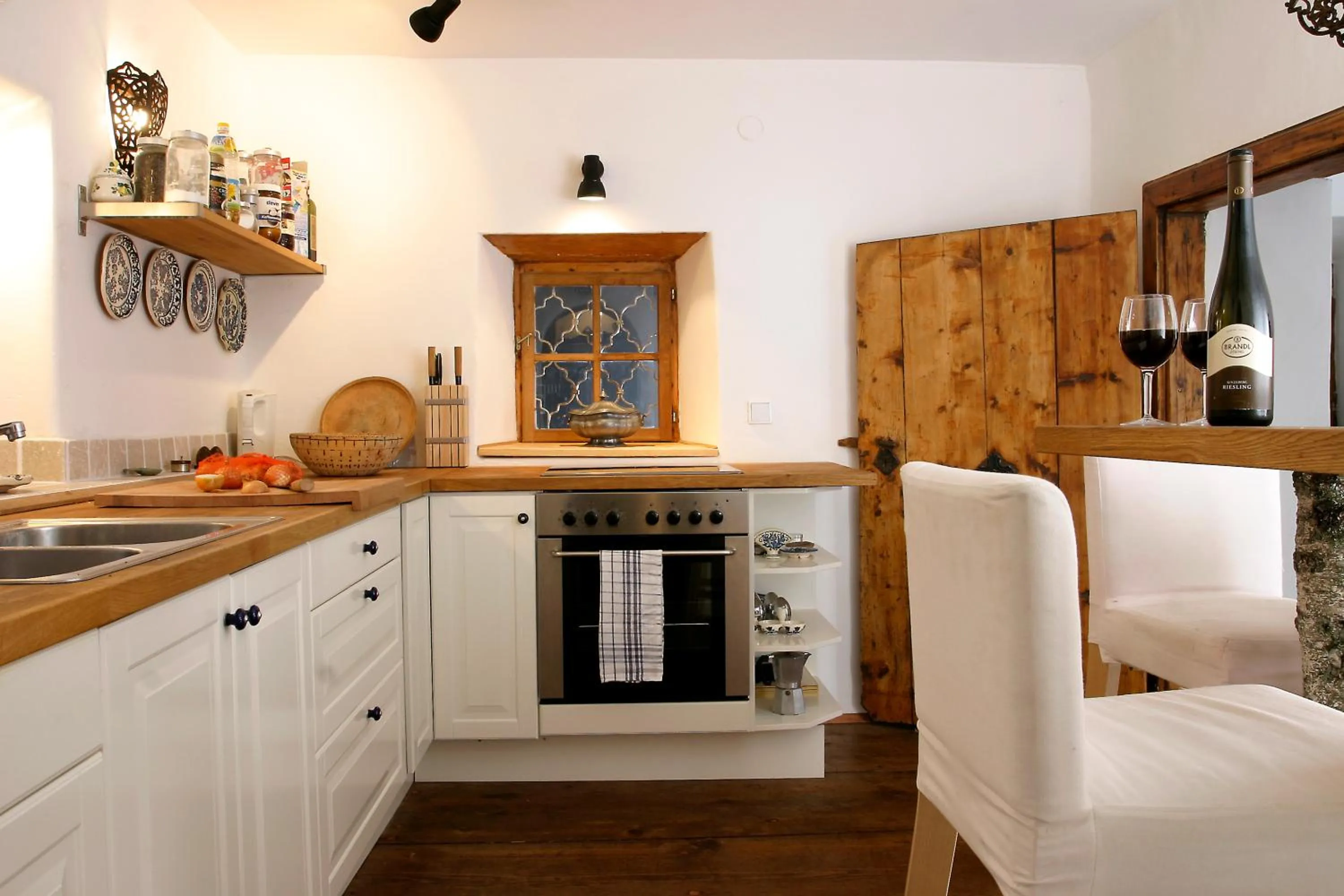 Kitchen or kitchenette in Chalet Hinterbreiteneben