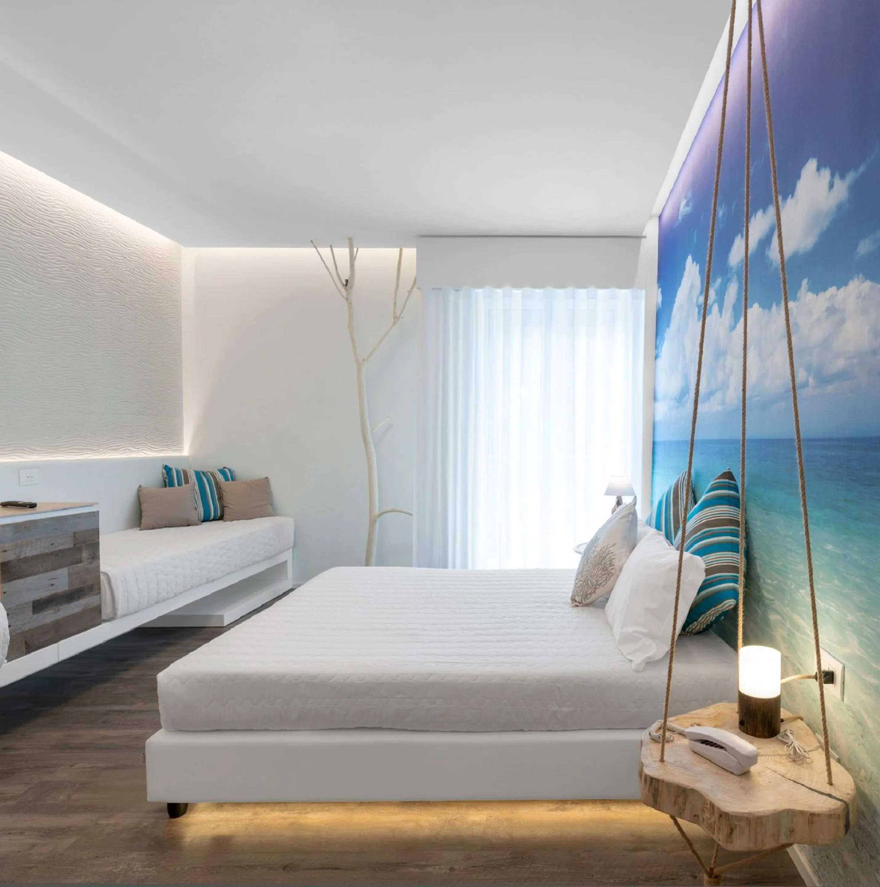 Bed in Hotel Liberty Beach - Parking & Beach