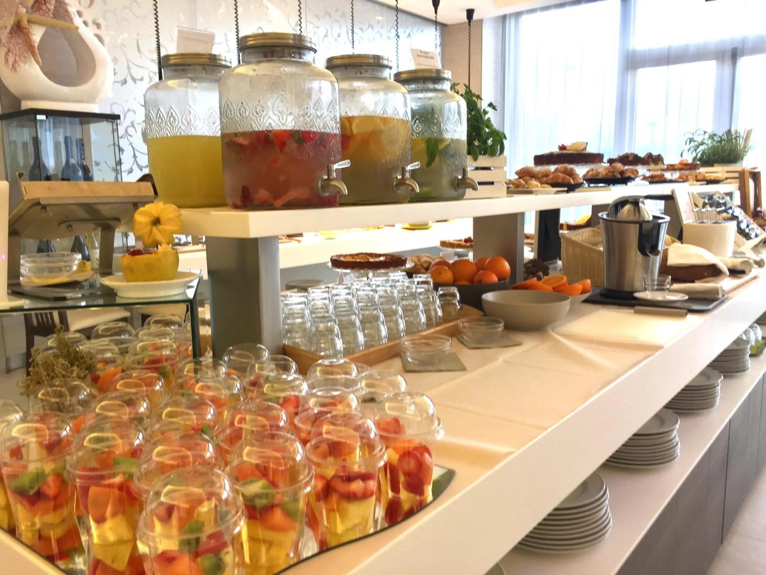 Buffet breakfast in Hotel Liberty Beach - Parking & Beach