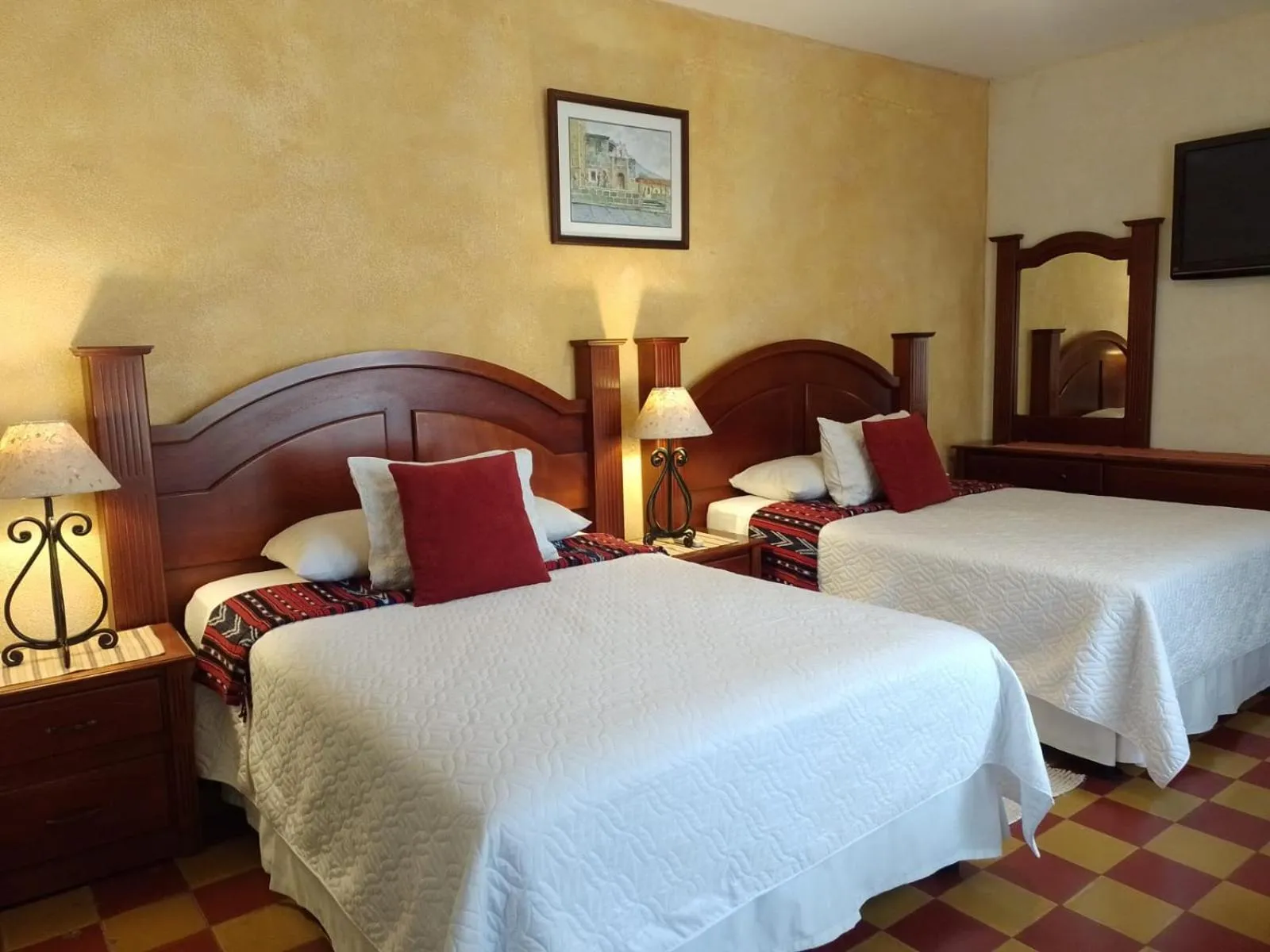 Bed in Hotel Palacio Chico 1948