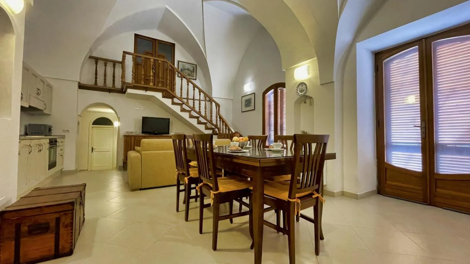 Kitchen or kitchenette in La Corte di Leuca Residence