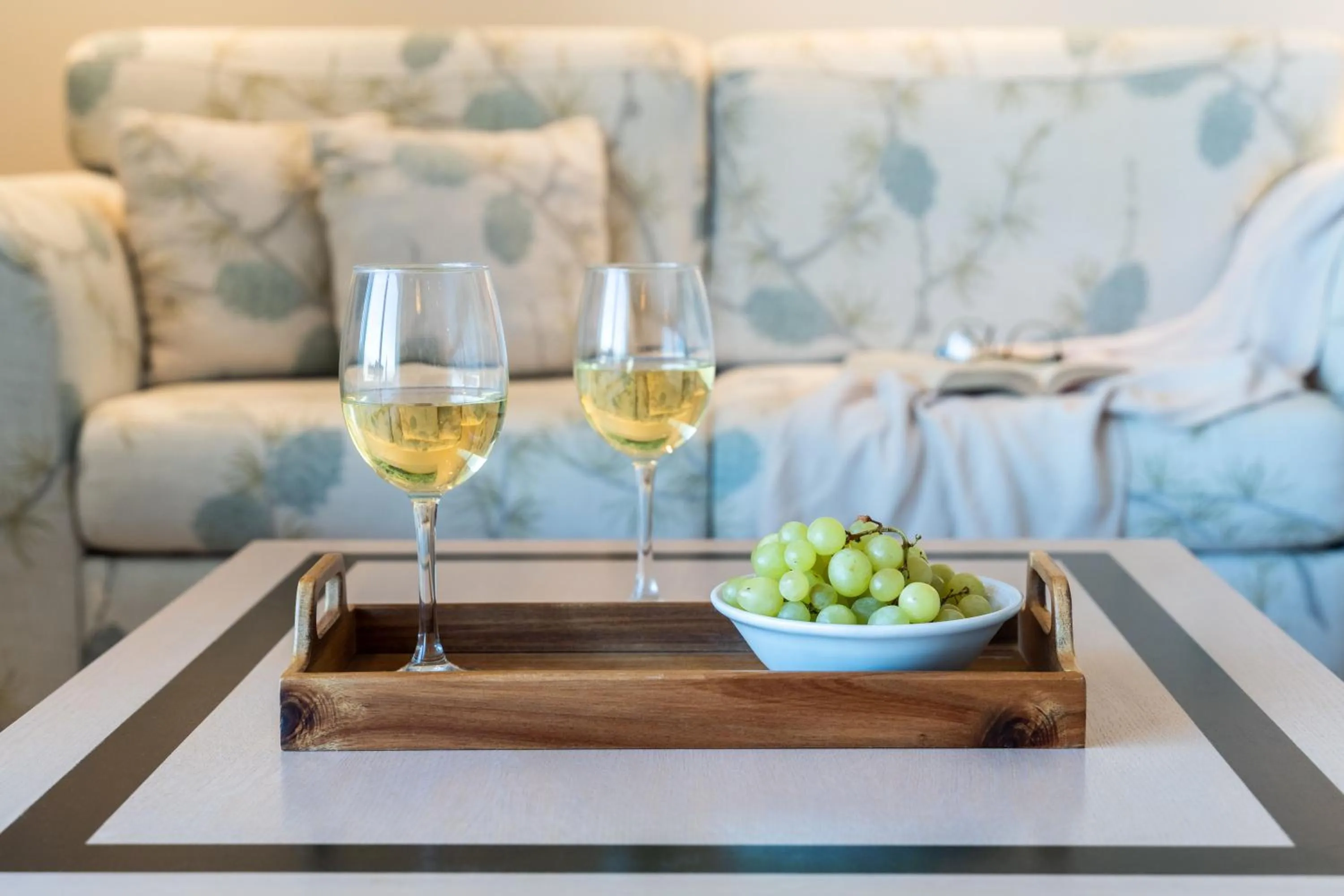 Living room in Princess Kyniska Suites