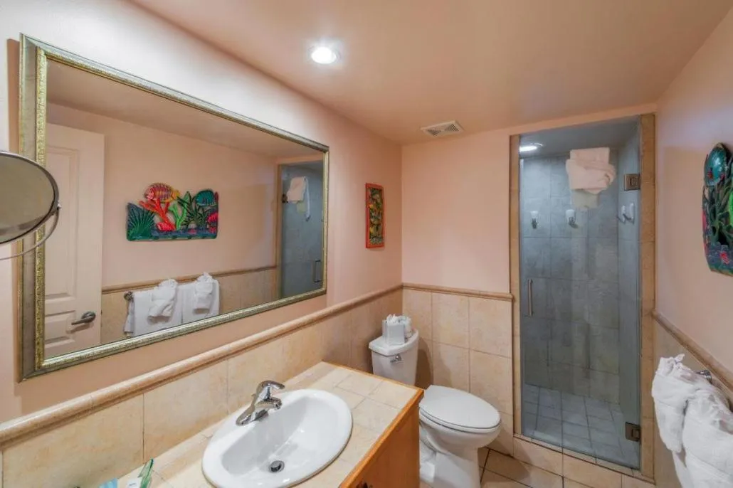 Bathroom in Coral Gardens on Grace Bay