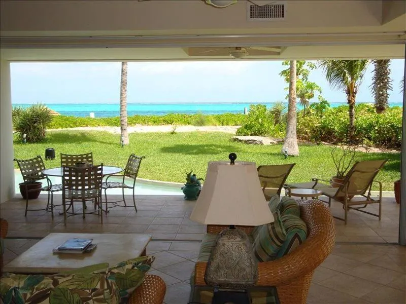 Living room in Coral Gardens on Grace Bay