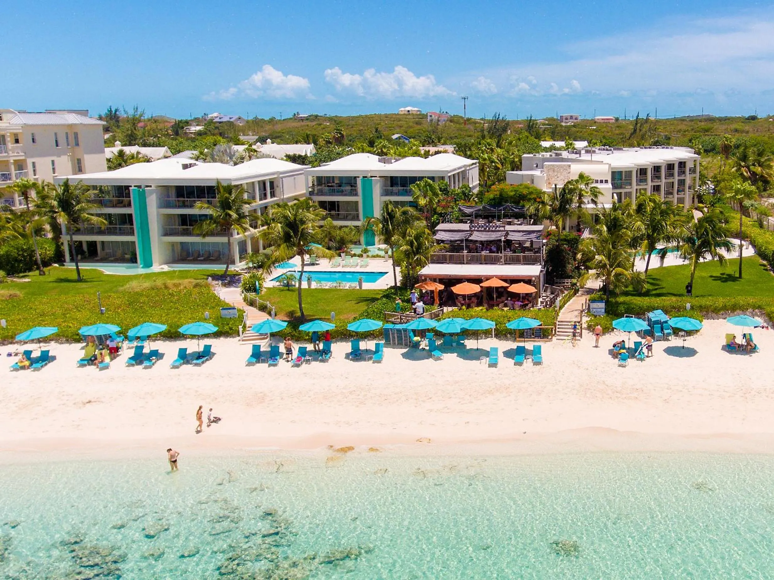 Bird's eye view in Coral Gardens on Grace Bay