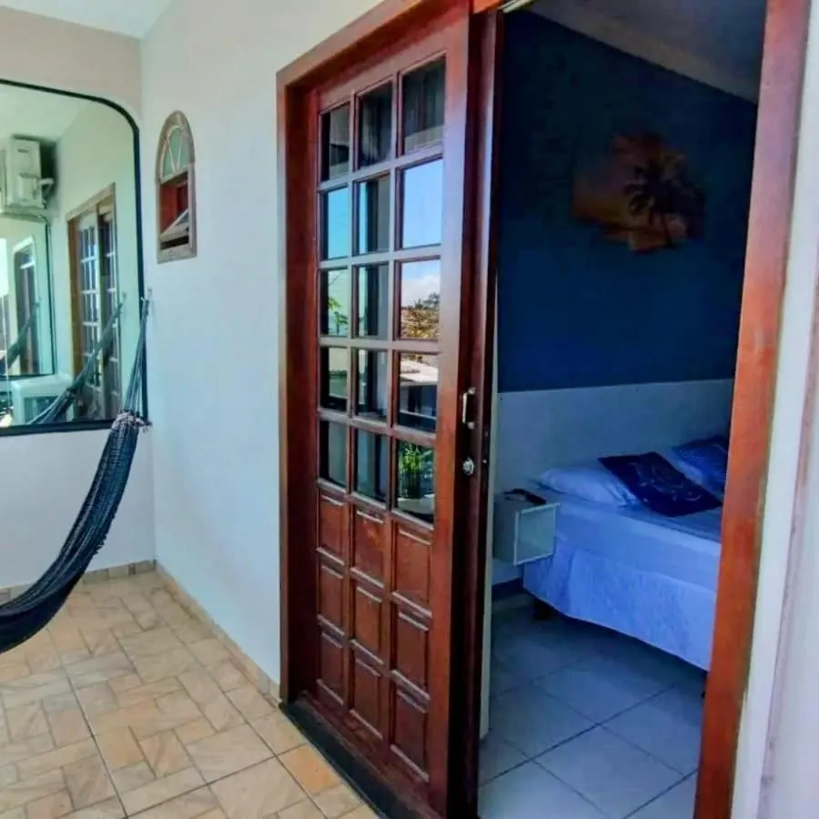 Balcony/Terrace, Bed in Pousada Baía dos Corais