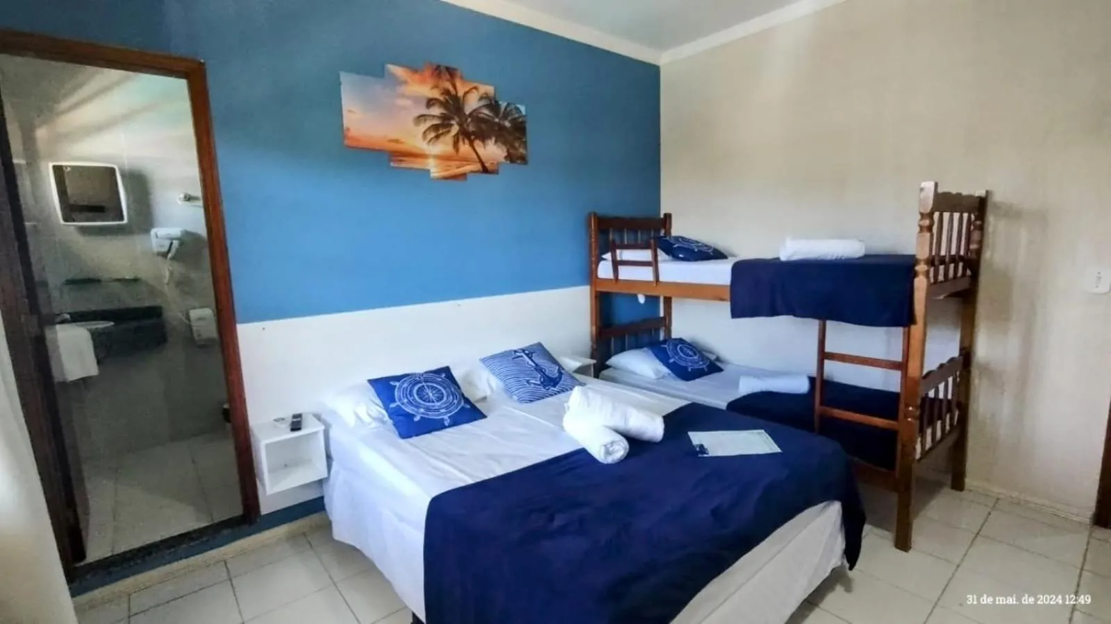 Bedroom, Bed in Pousada Baía dos Corais