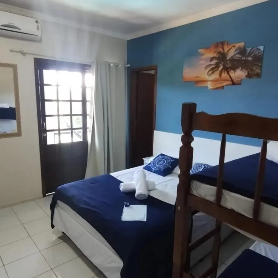 Bedroom, Bed in Pousada Baía dos Corais