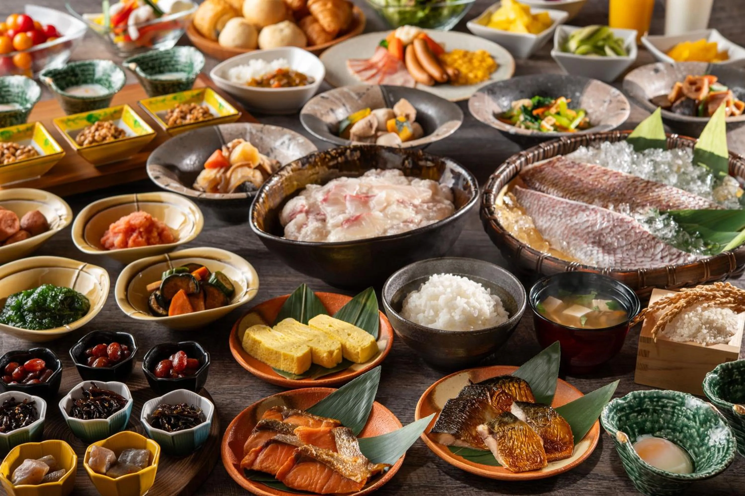 Buffet breakfast in KAMENOI HOTEL Kitsuregawa