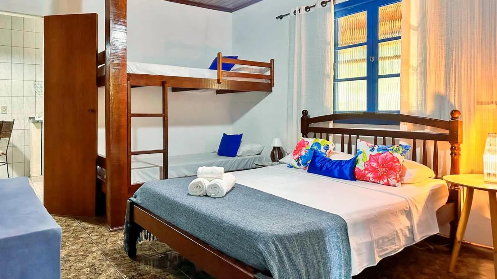 Bed in Pousada Costa Verde