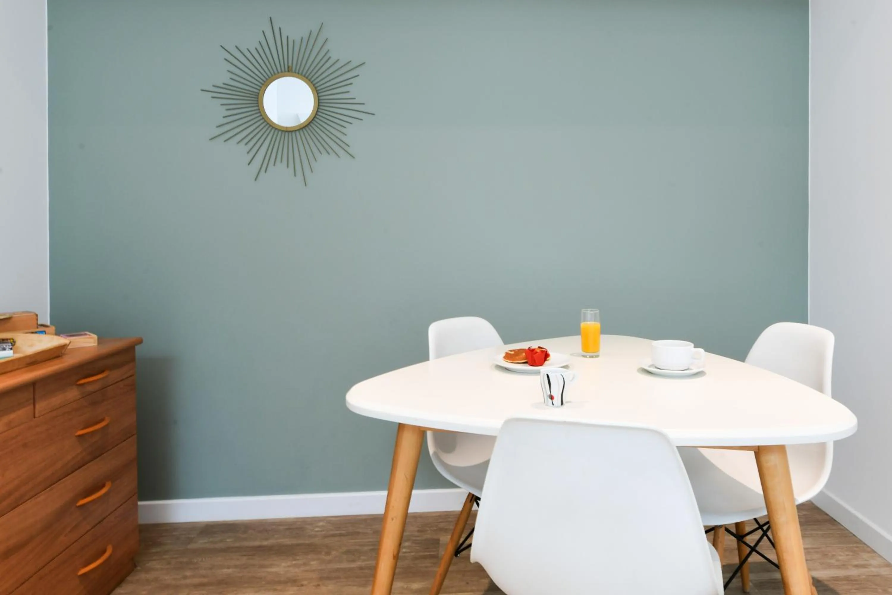 Seating area in Hotel Logis Lacotel