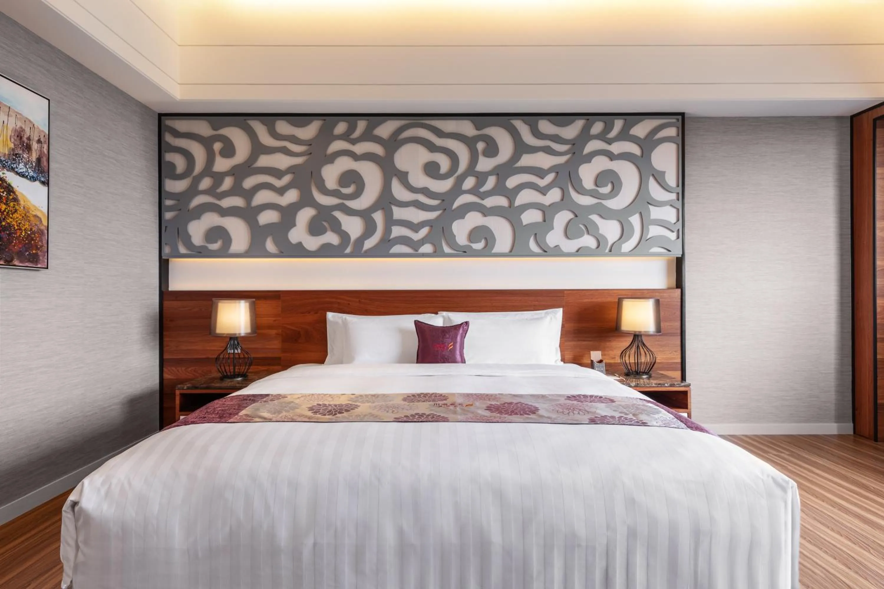 Bed in Chuang-tang Spring Spa Hotel