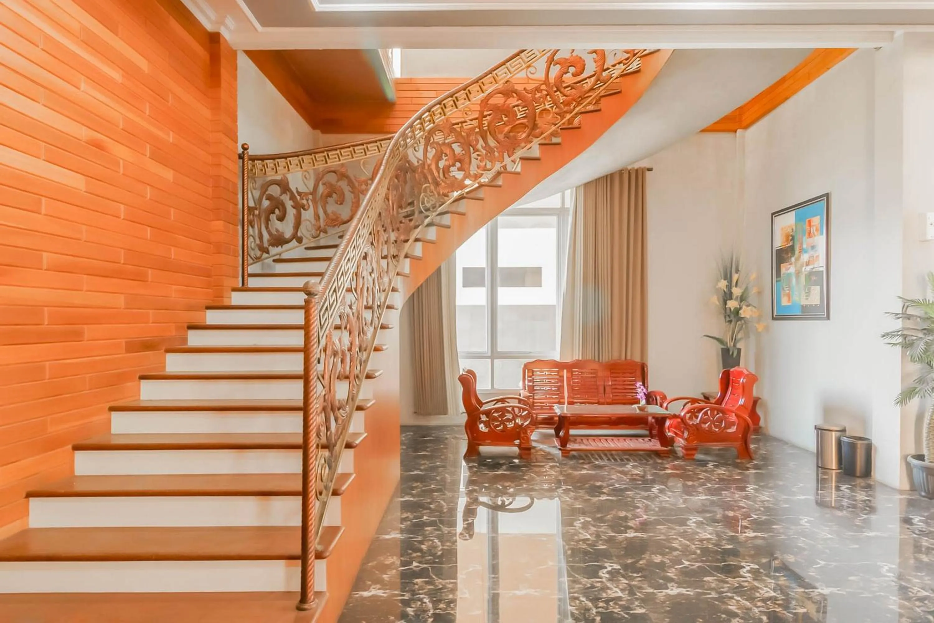 Seating area in RedDoorz Resort Premium @ Sangkan Hurip Kuningan