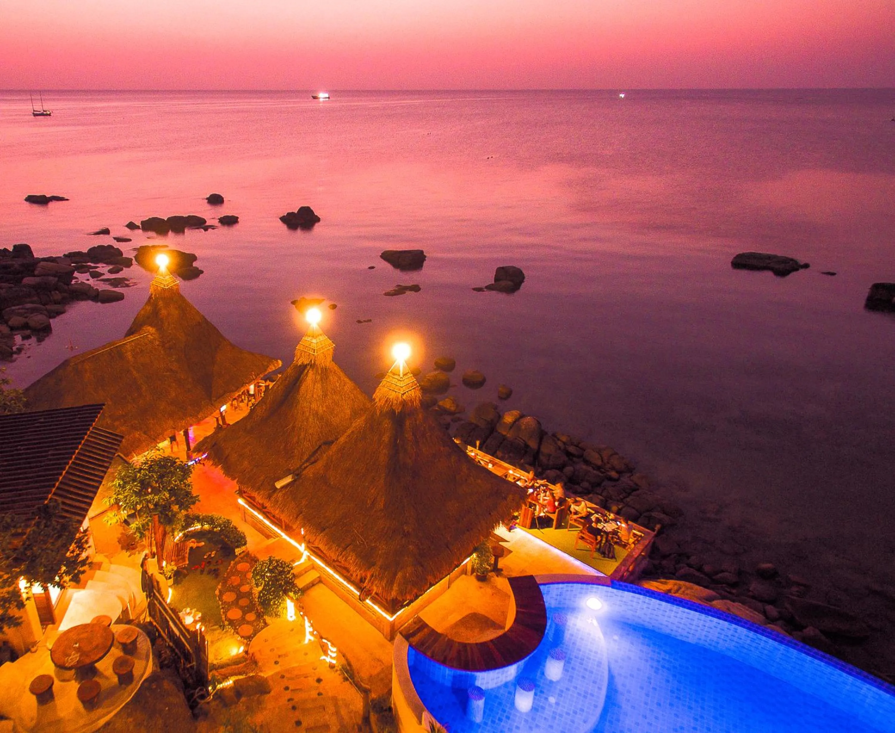 Sea view in DD Hut Koh Tao