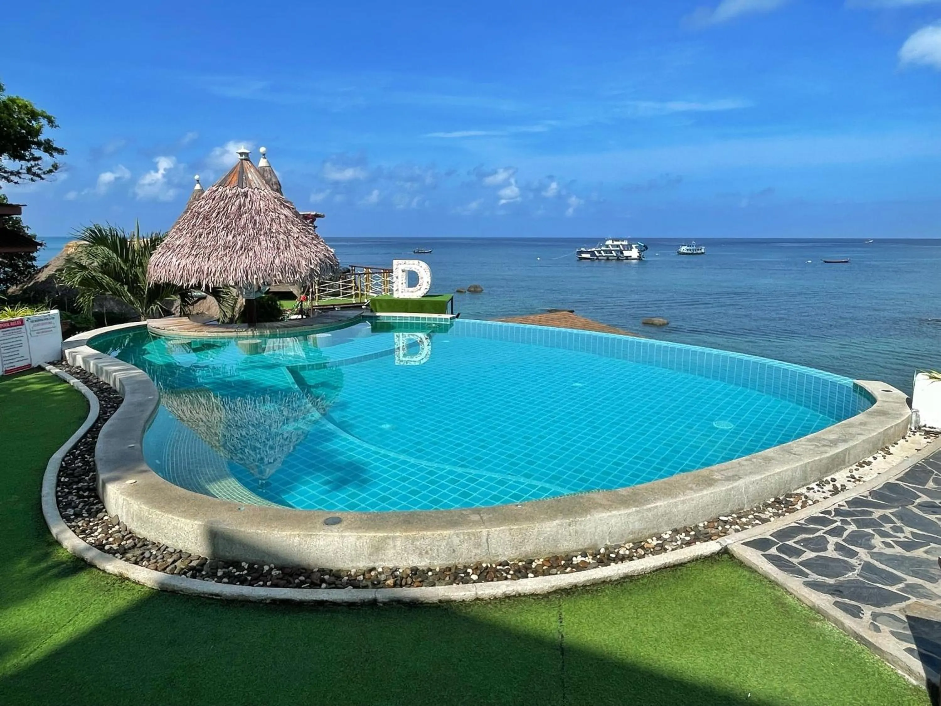 Sea view in DD Hut Koh Tao